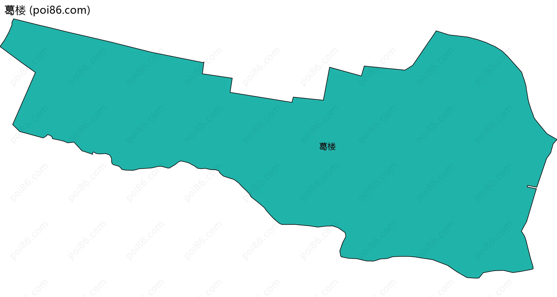 葛楼边界地图