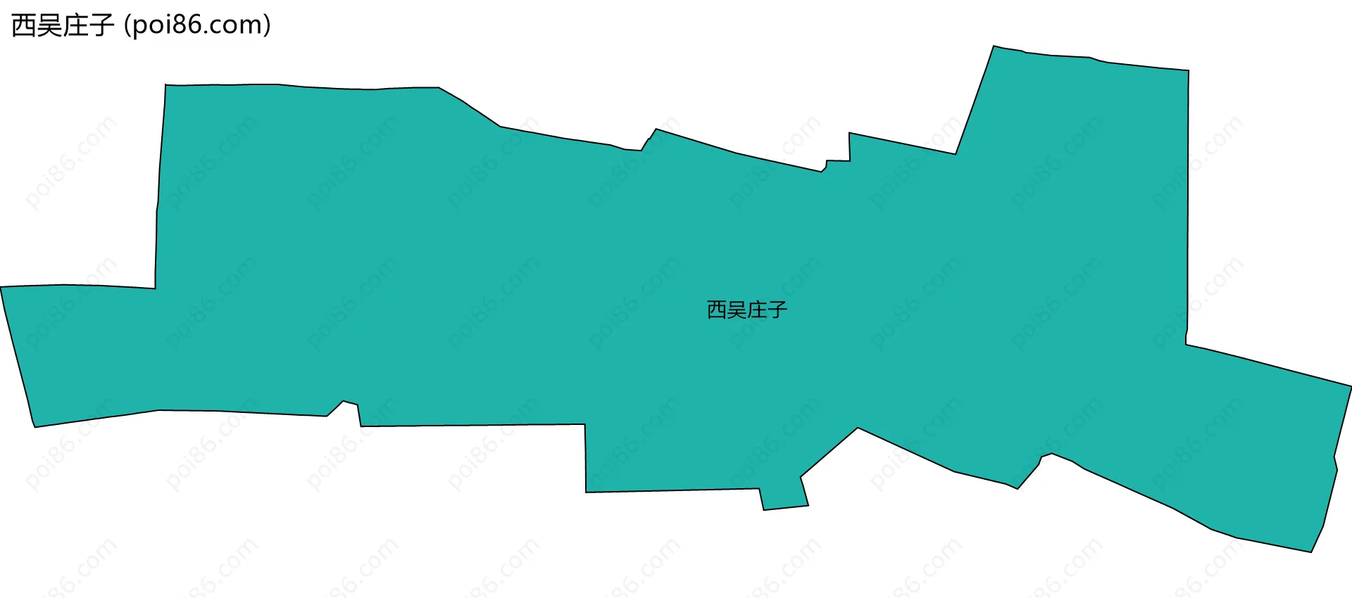 西吴庄子边界地图