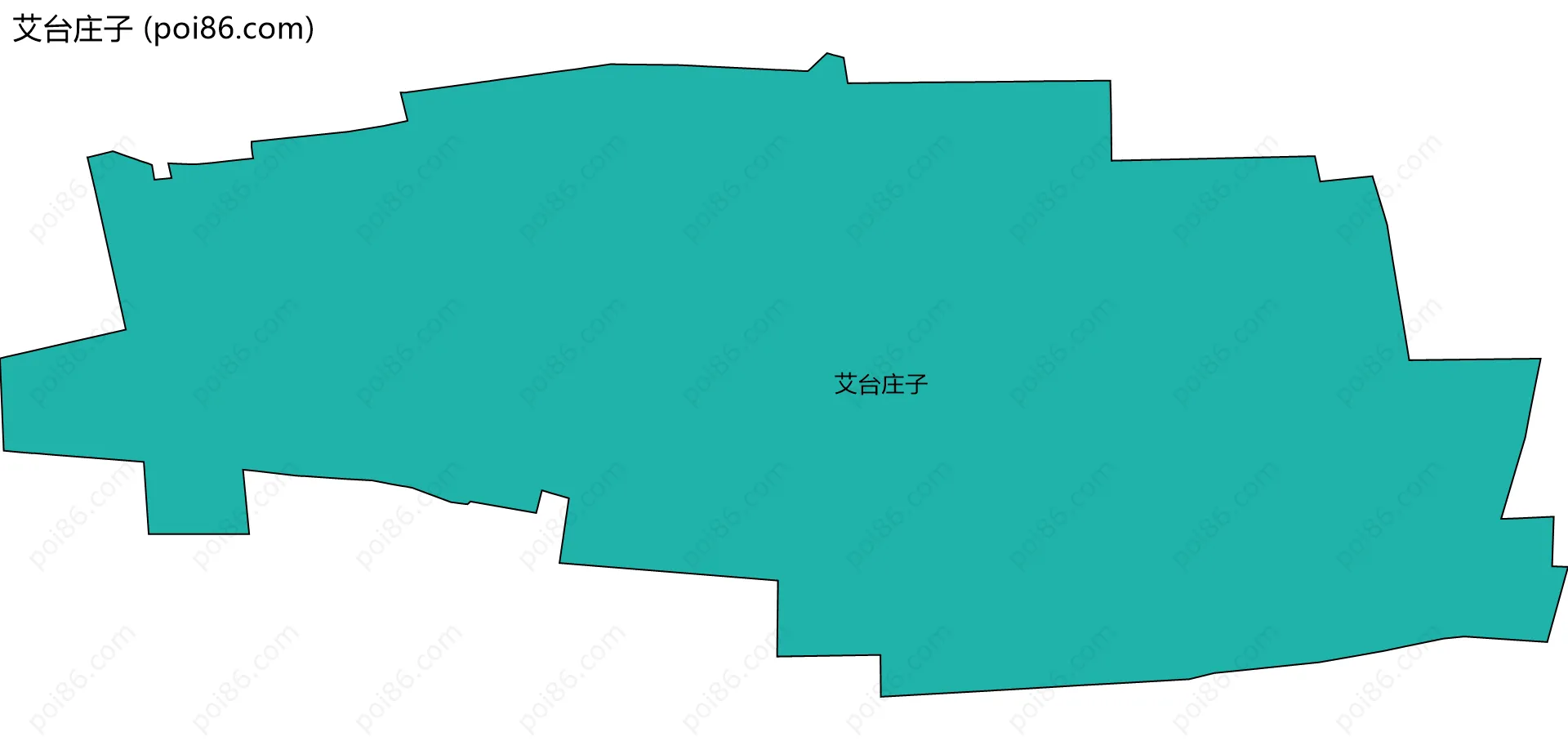 艾台庄子边界地图