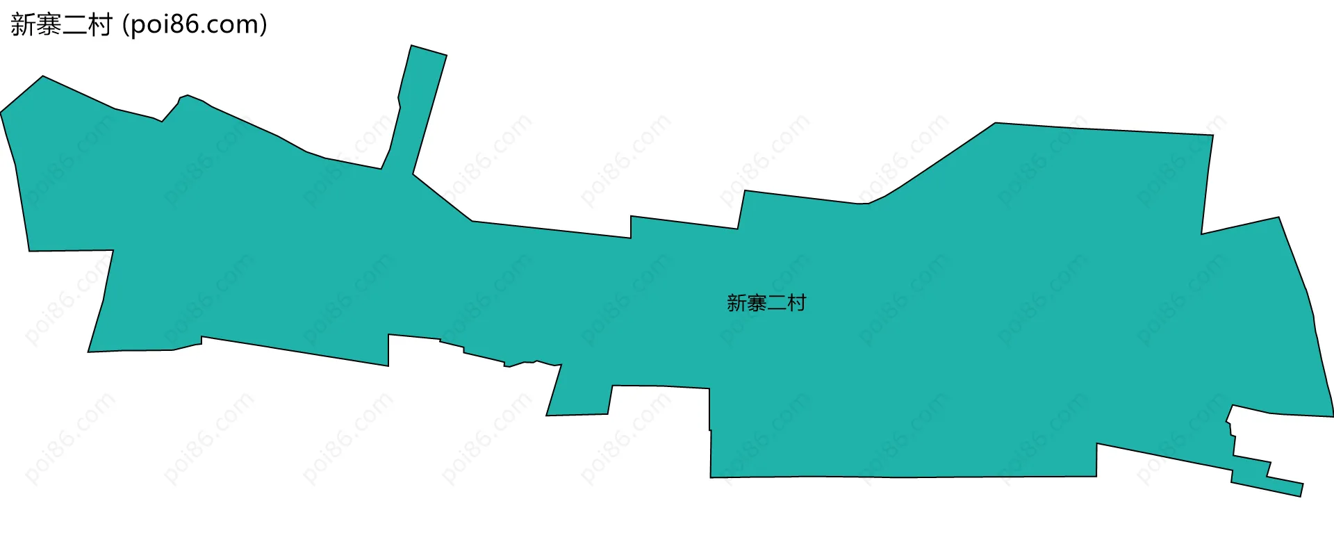 新寨二村边界地图