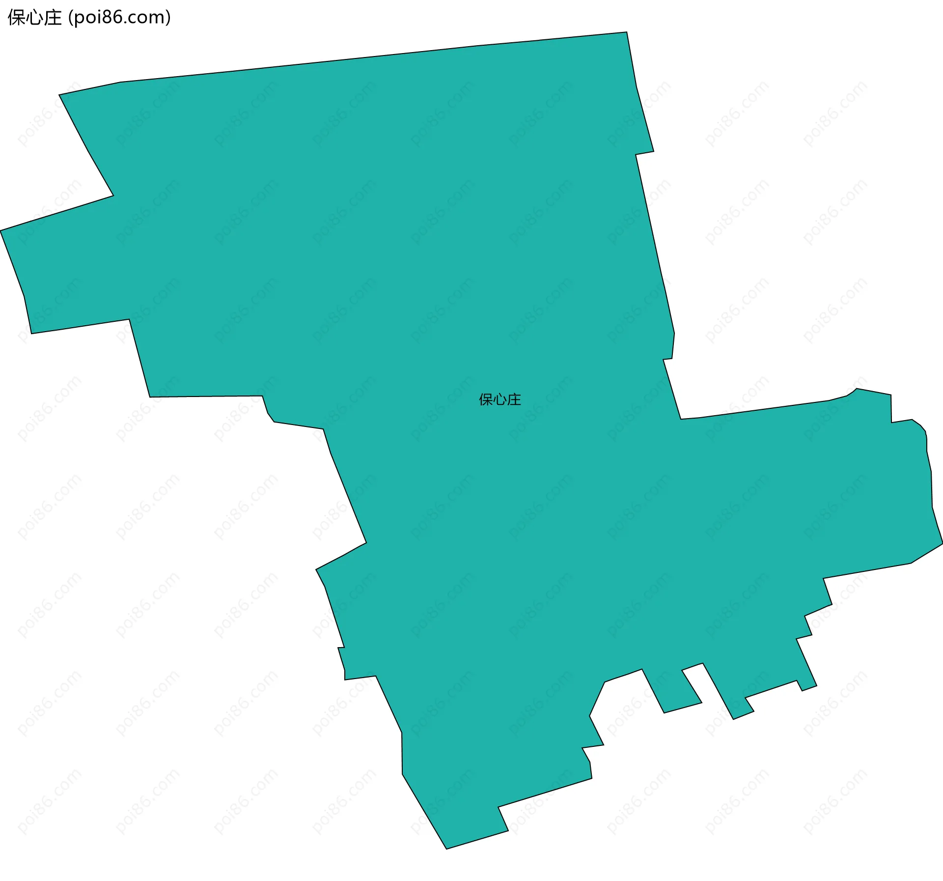 保心庄边界地图