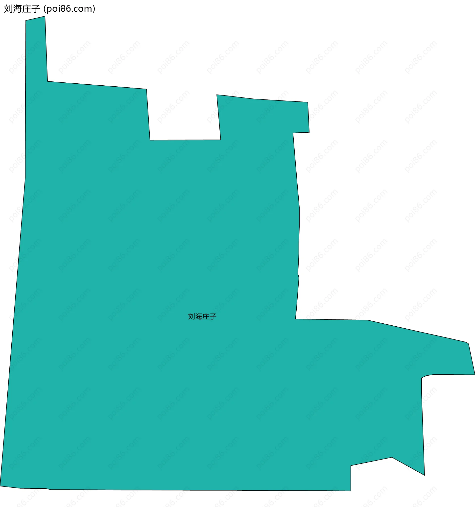 刘海庄子边界地图