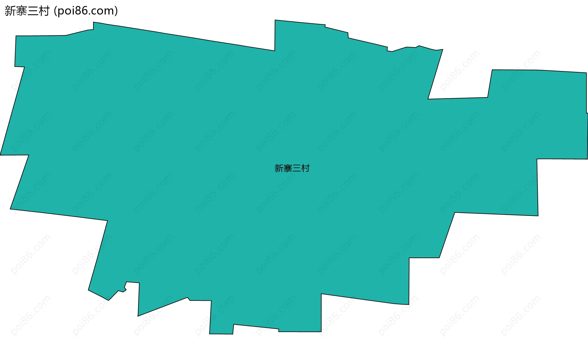 新寨三村边界地图