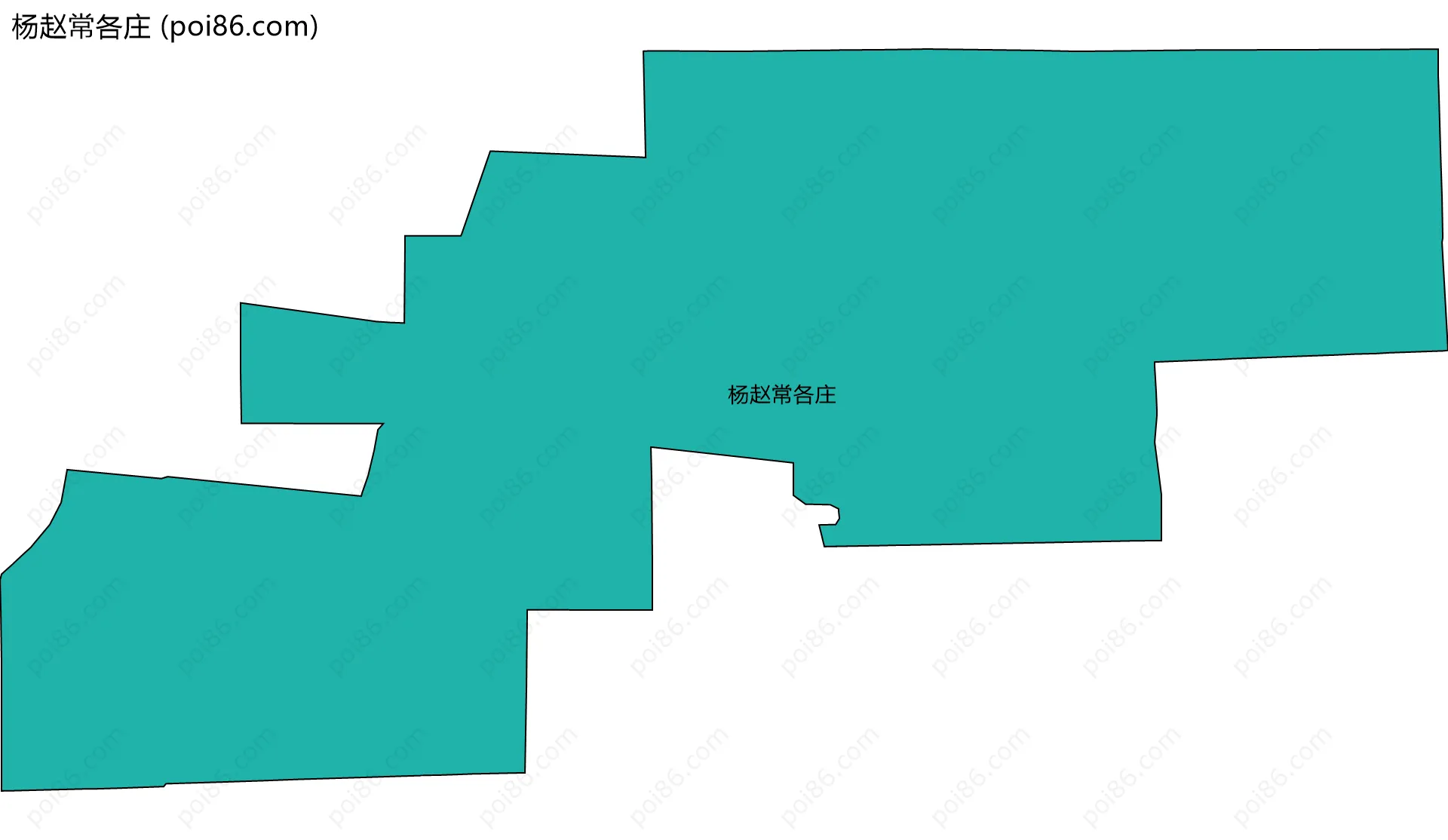 杨赵常各庄边界地图