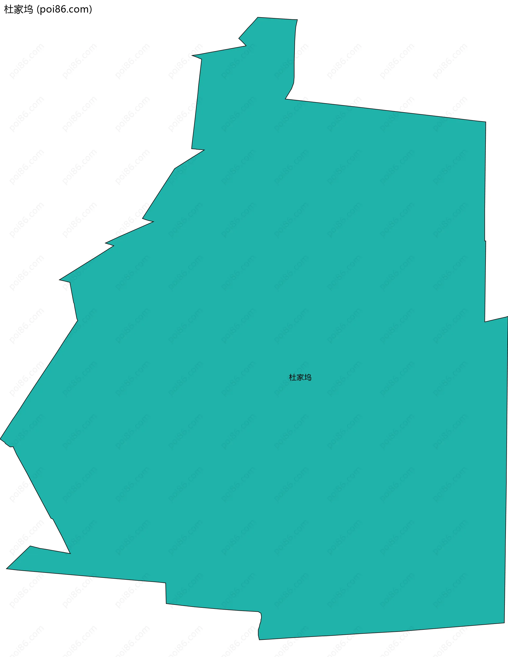 杜家坞边界地图