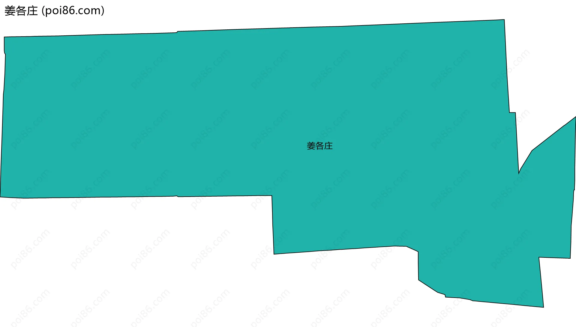 姜各庄边界地图