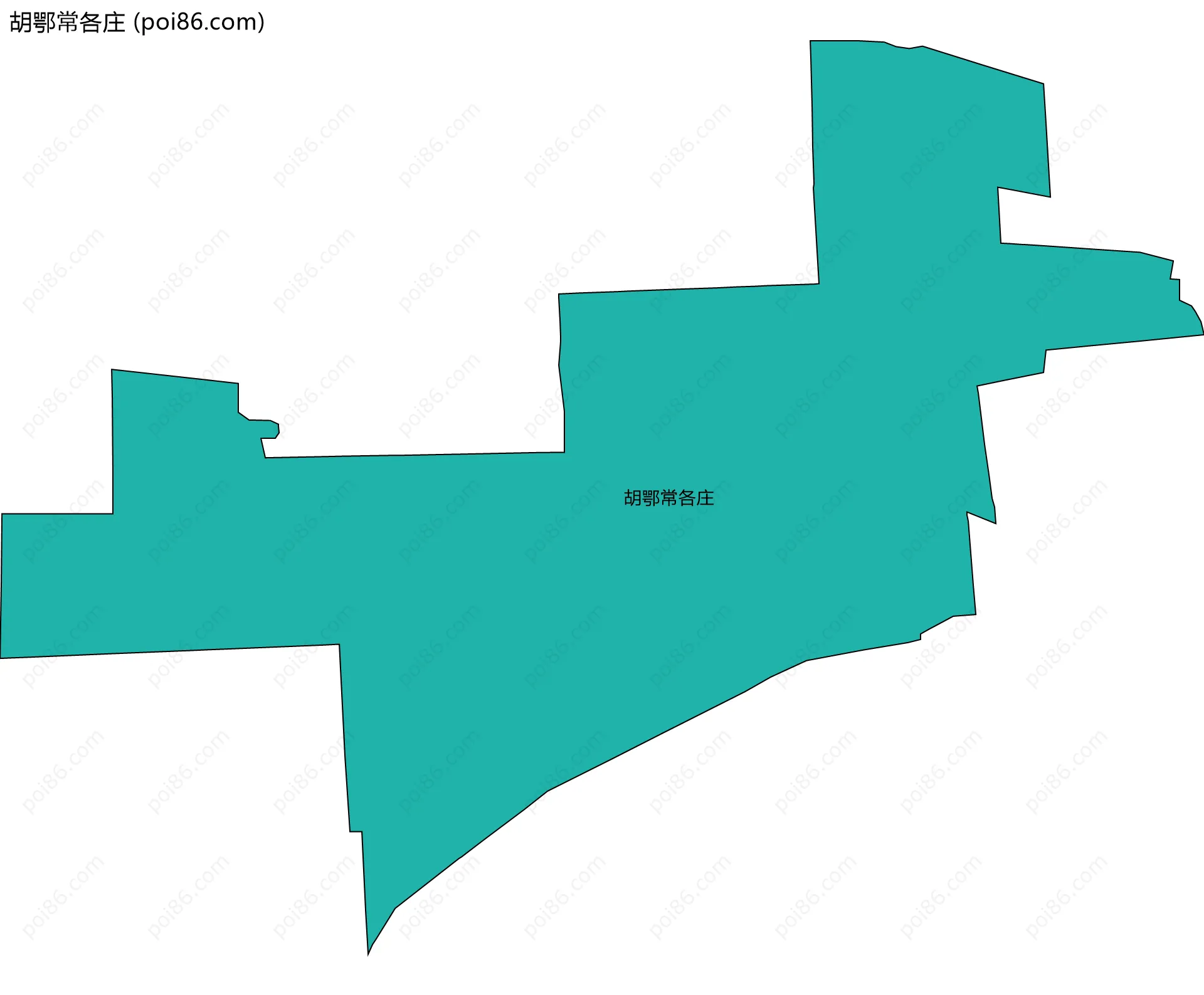胡鄂常各庄边界地图