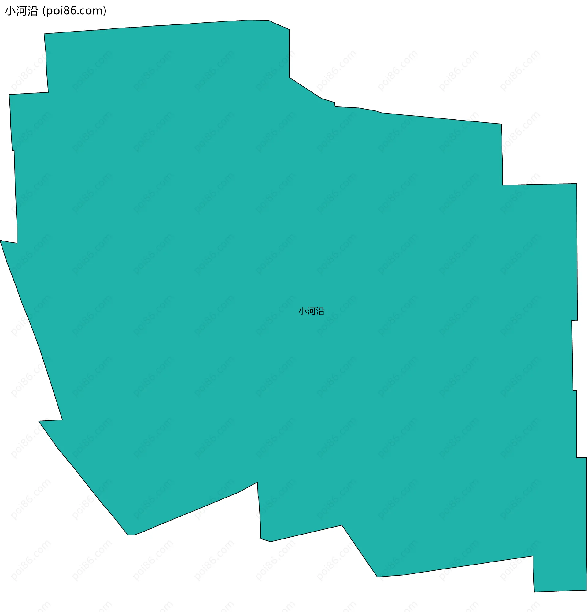 小河沿边界地图