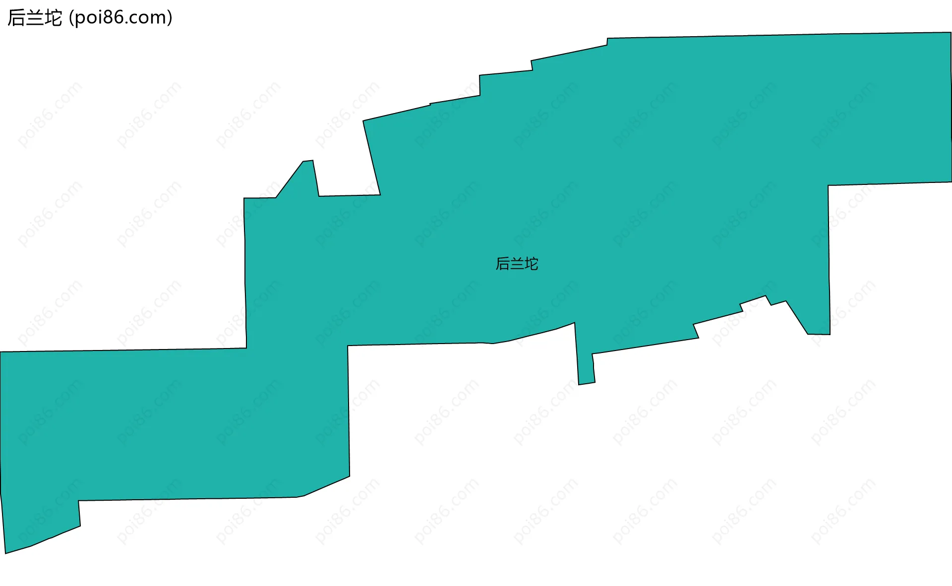 后兰坨边界地图
