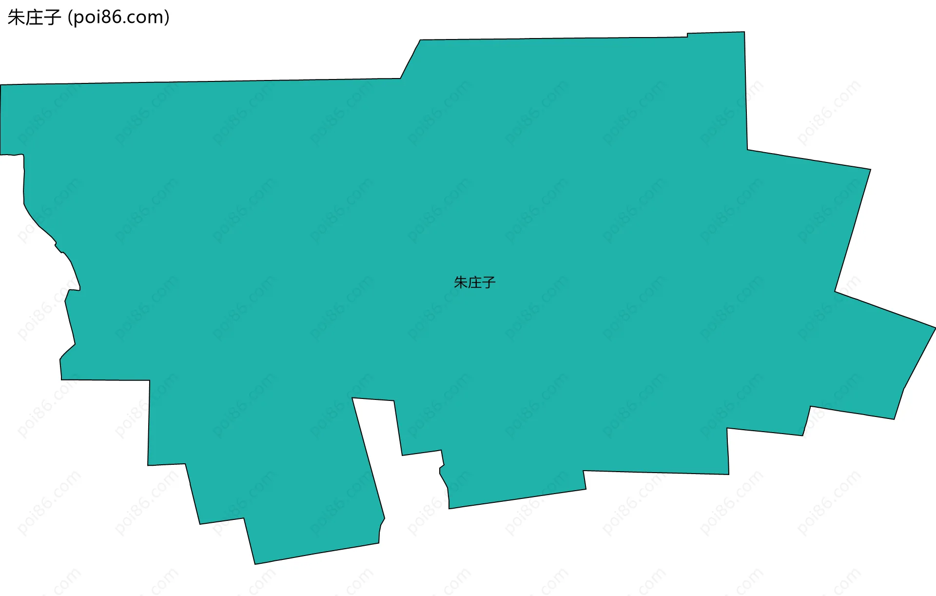 朱庄子边界地图