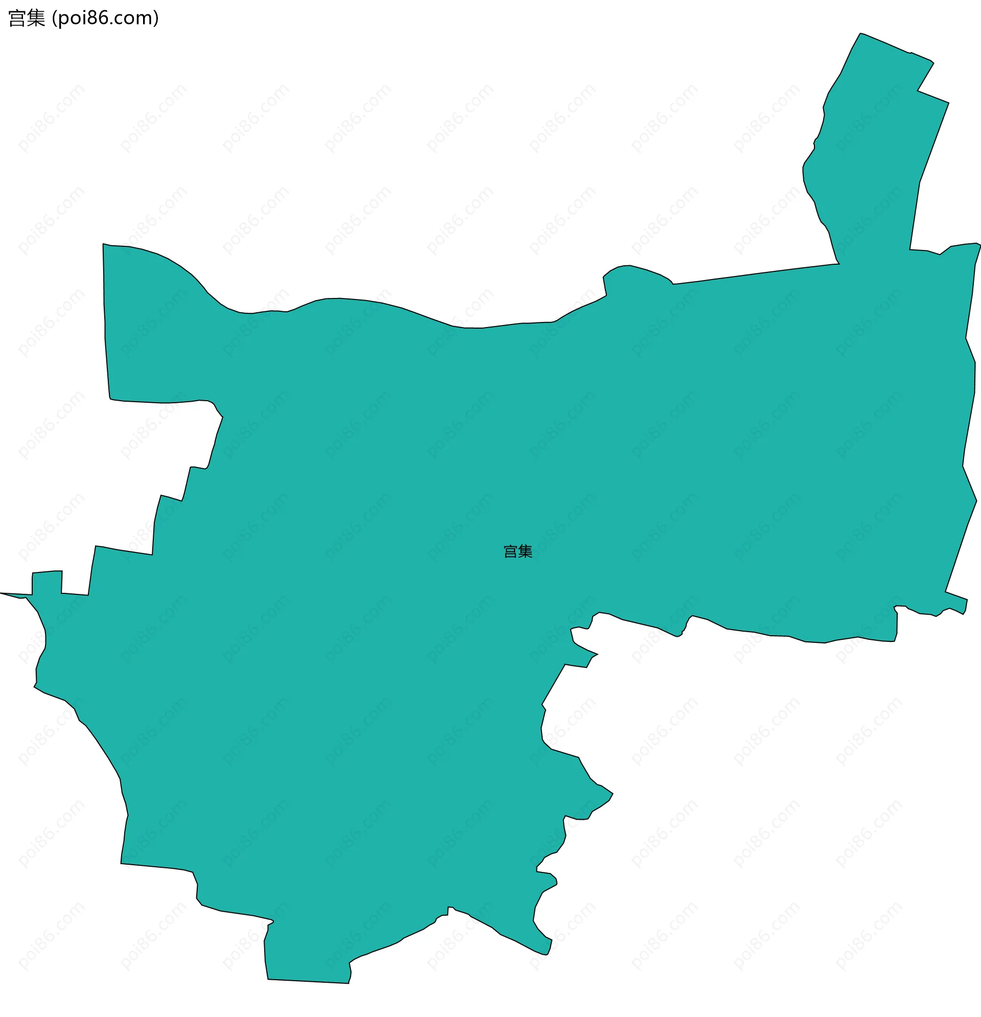 宫集边界地图