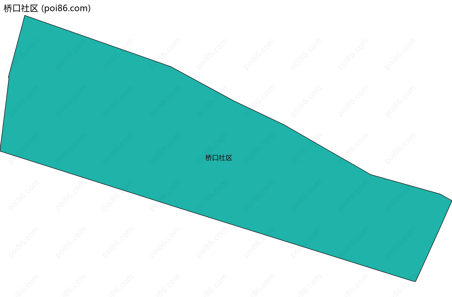 桥口社区边界地图