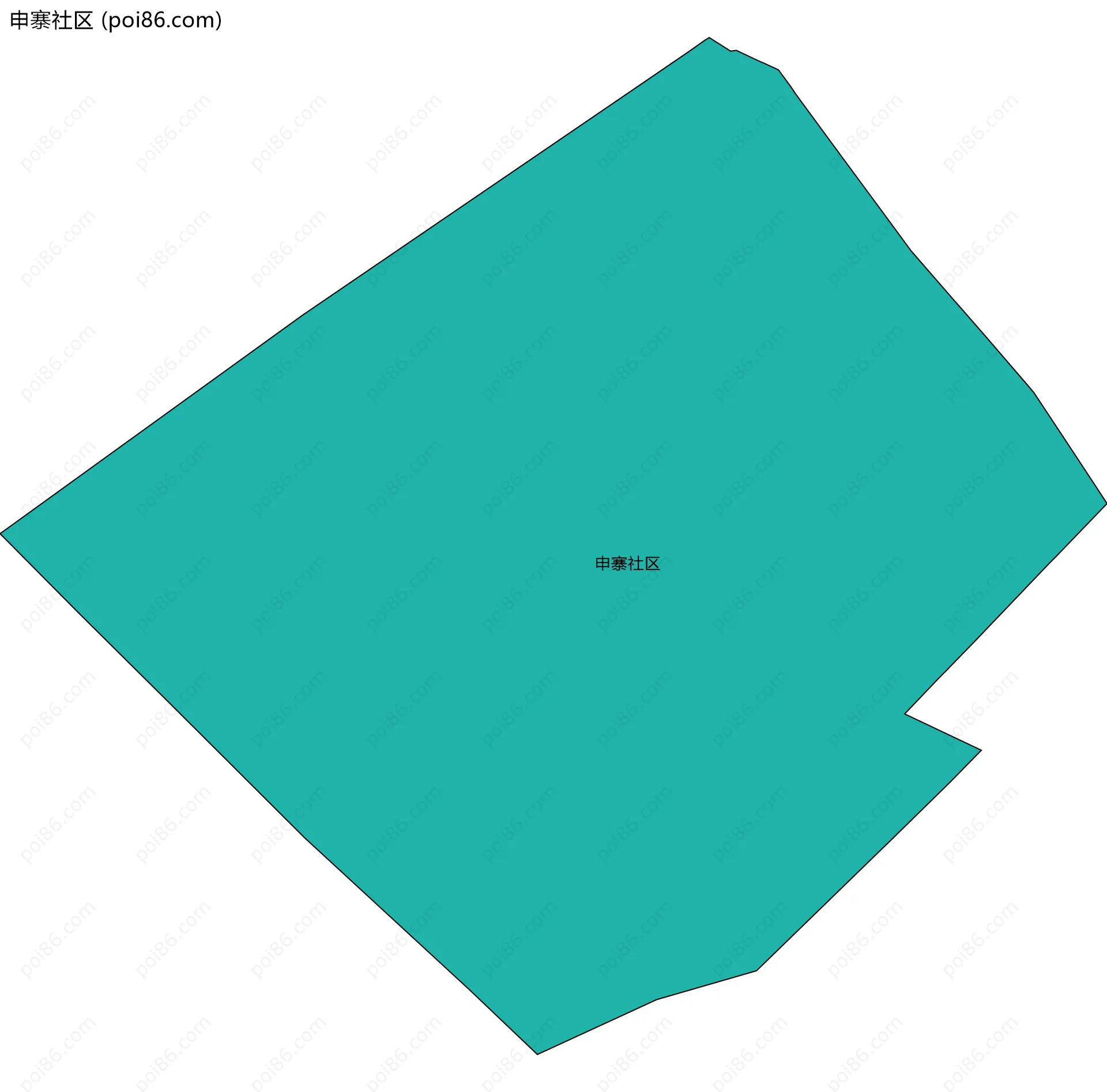 申寨社区边界地图