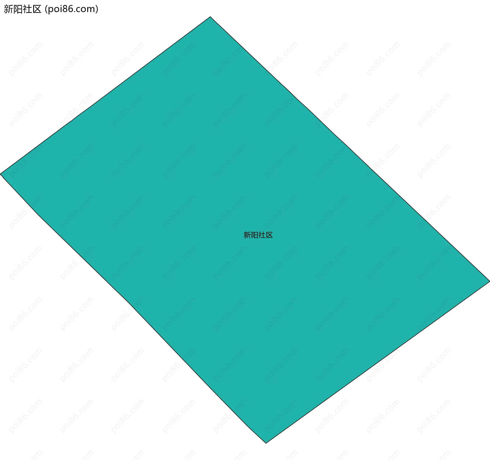 新阳社区边界地图