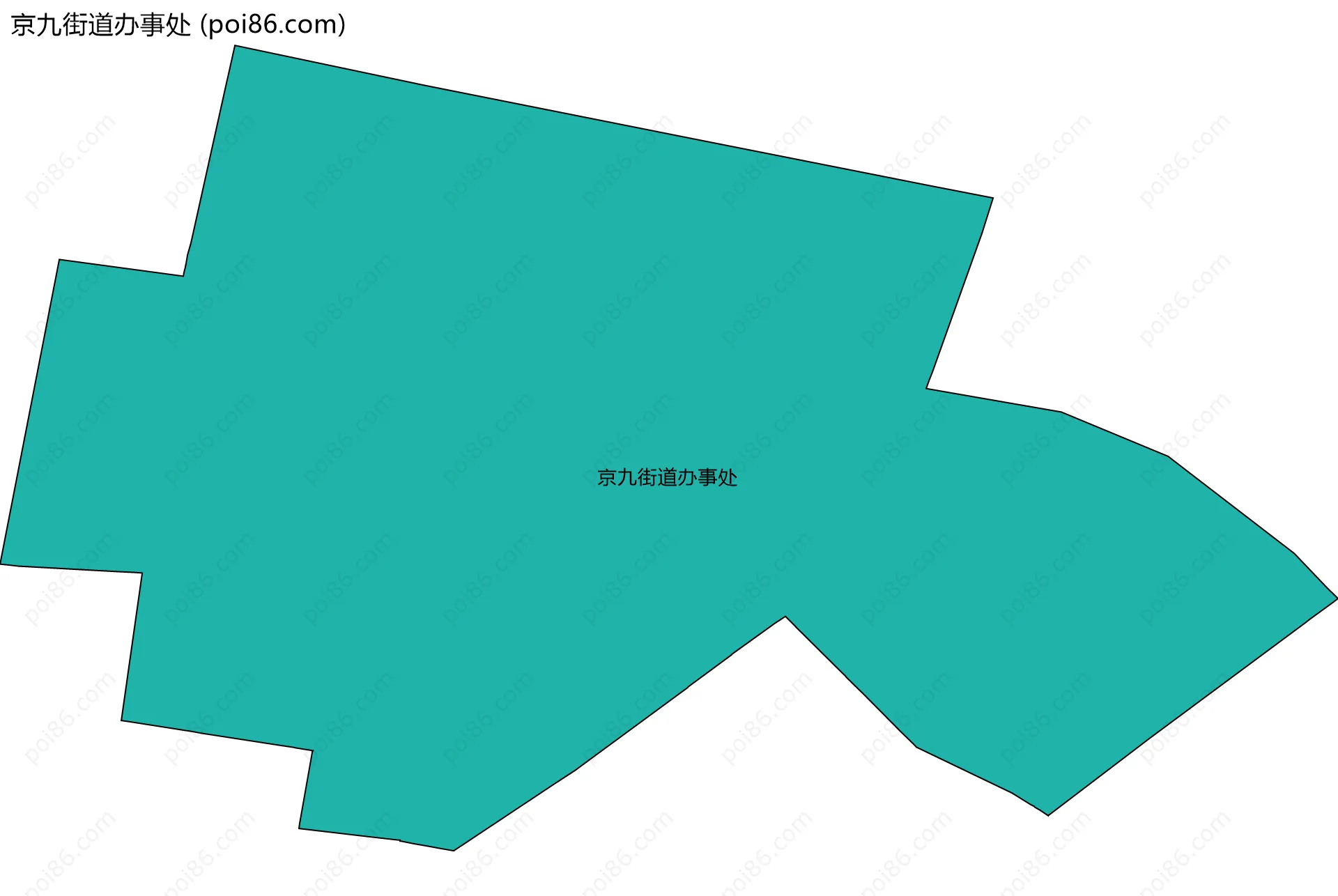 京九街道办事处边界地图