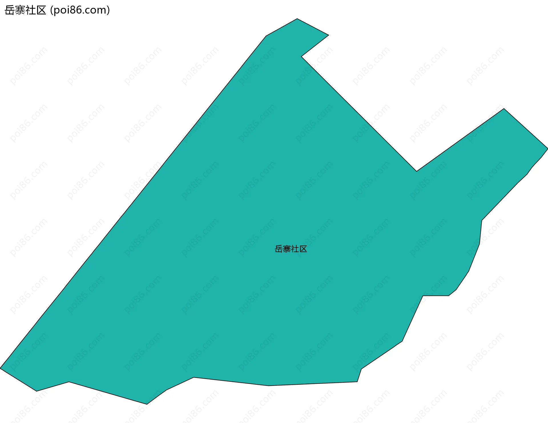 岳寨社区边界地图