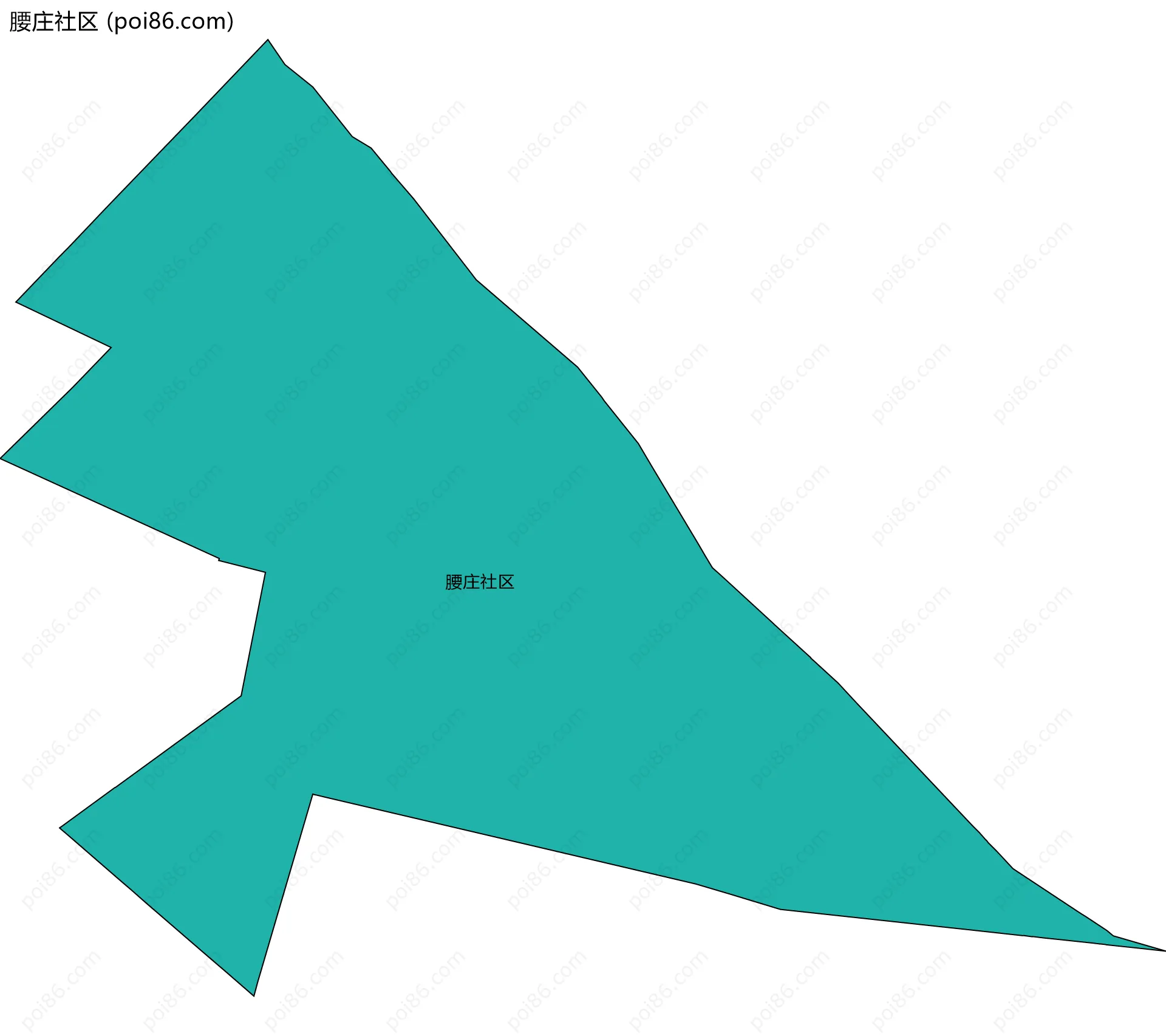 腰庄社区边界地图