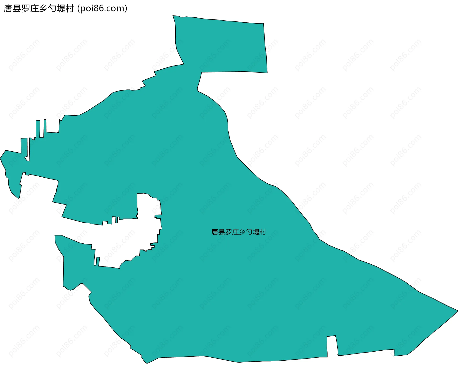 唐县罗庄乡勺堤村边界地图