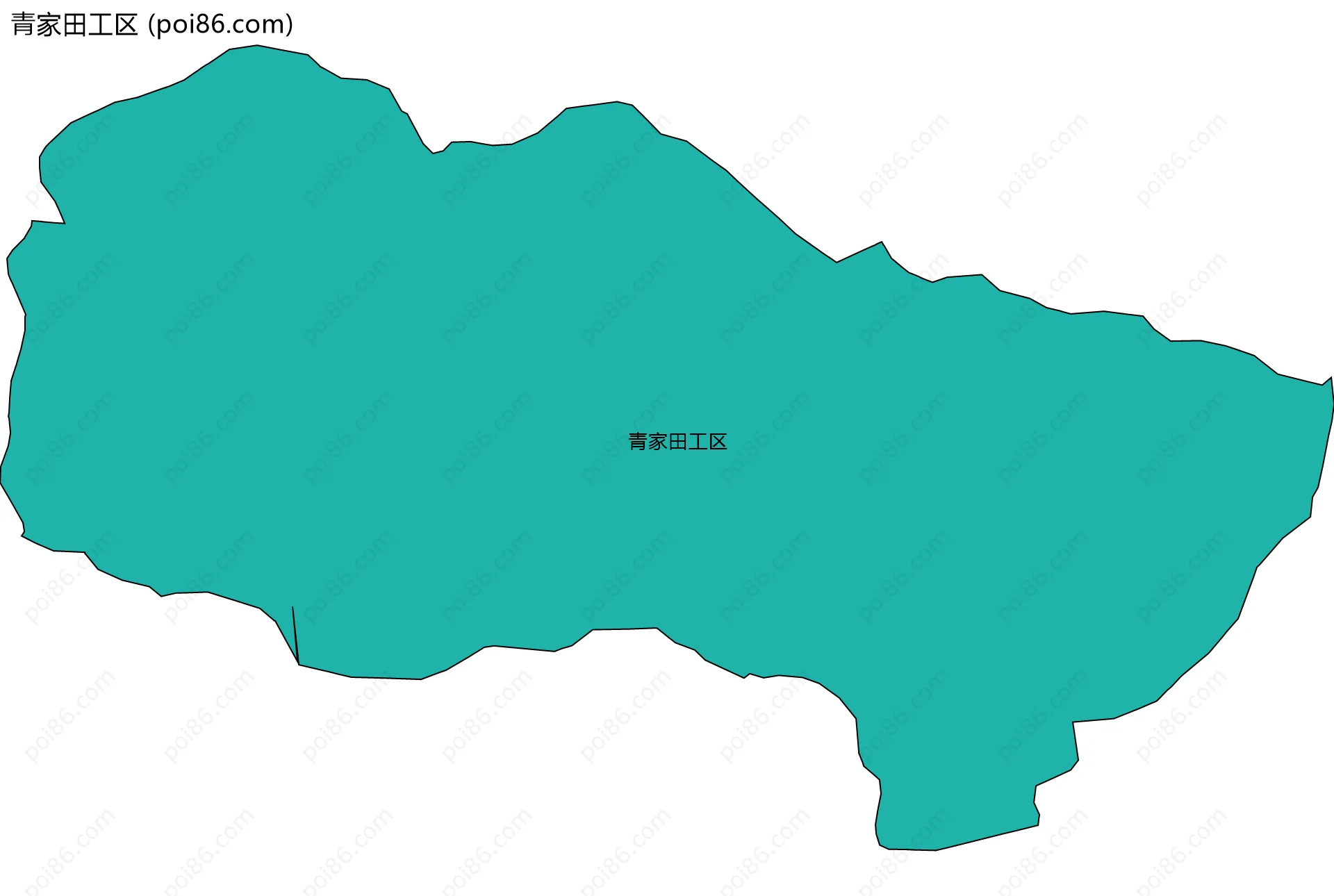 青家田工区边界地图