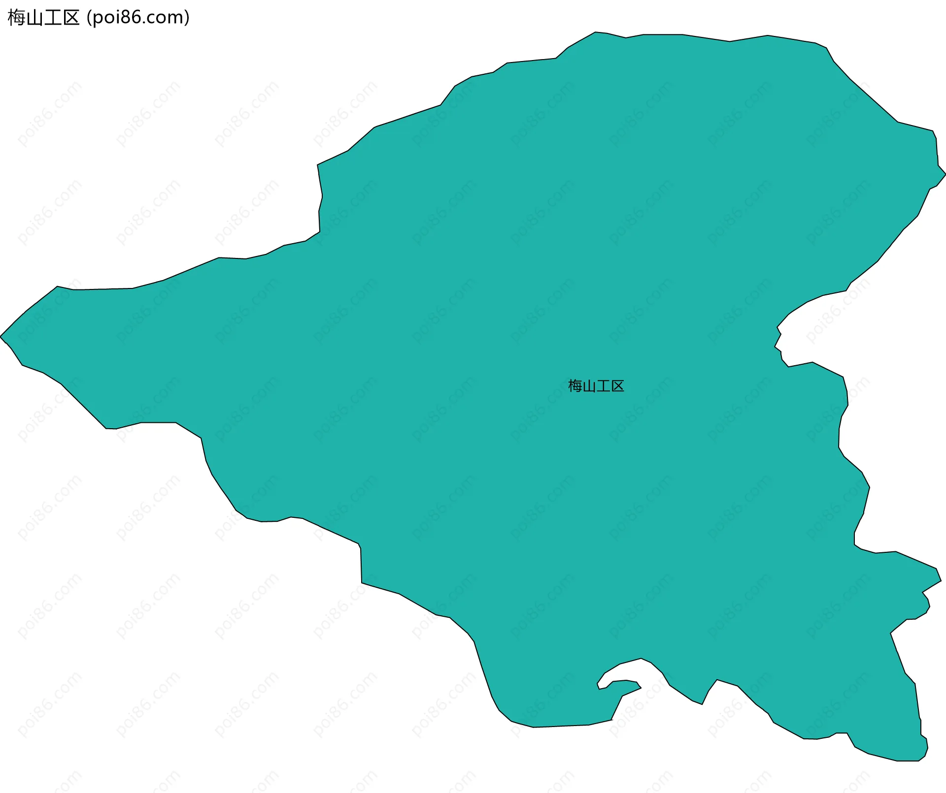 梅山工区边界地图