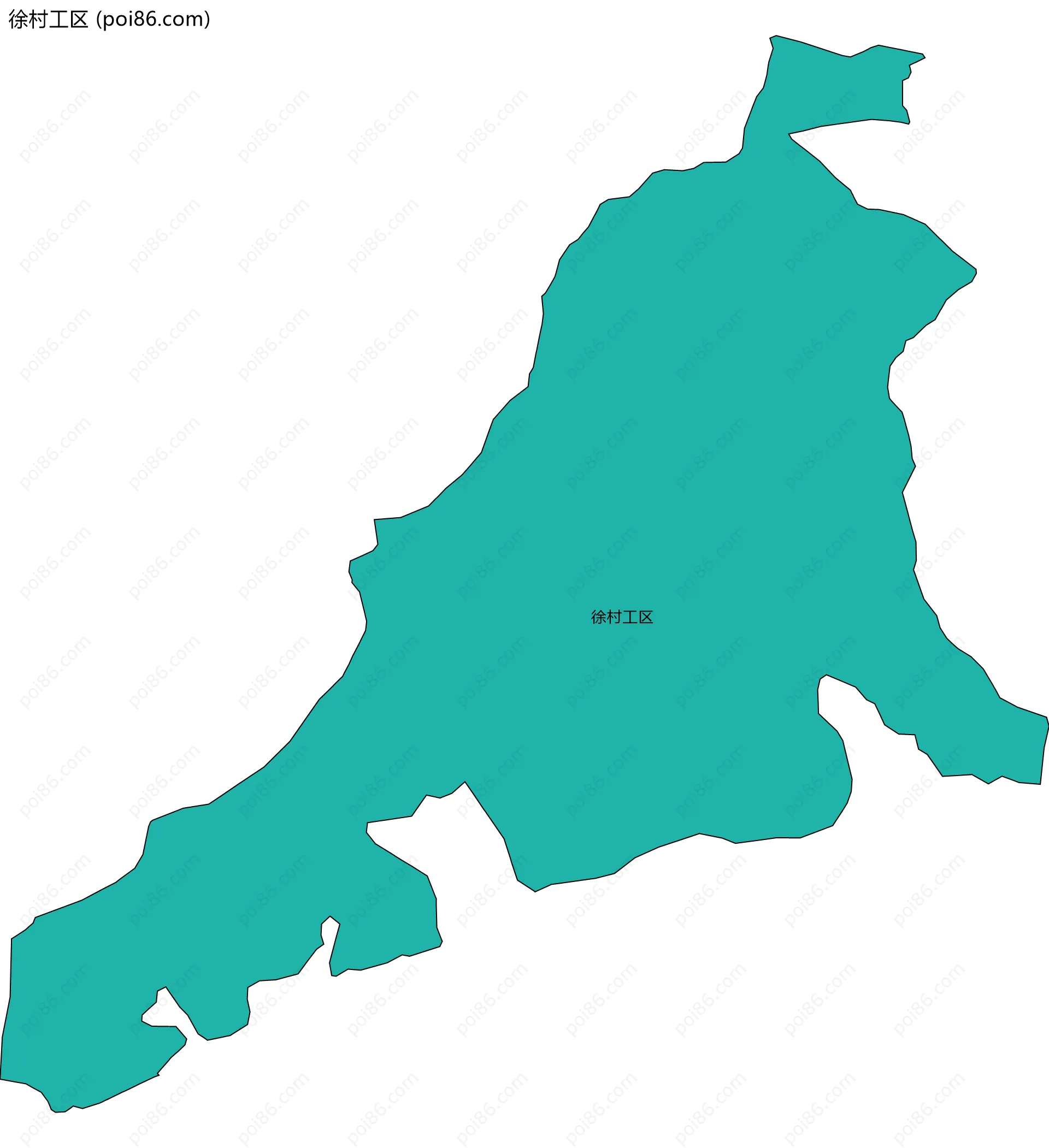 徐村工区边界地图