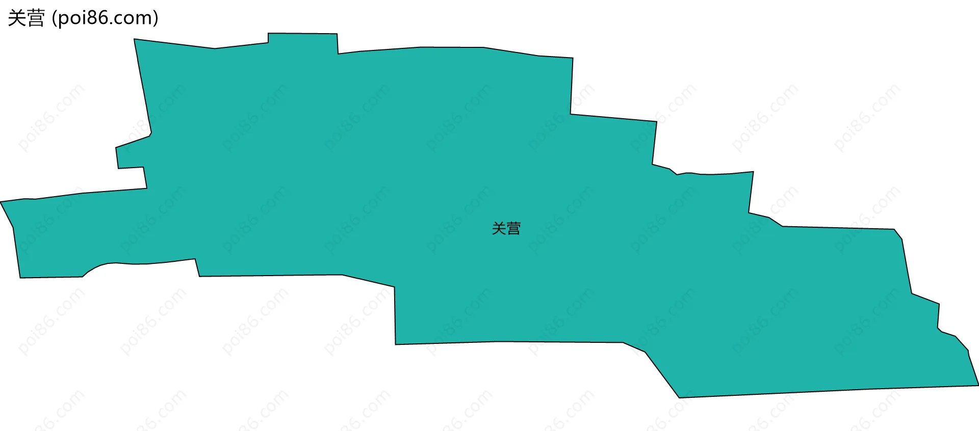 关营边界地图