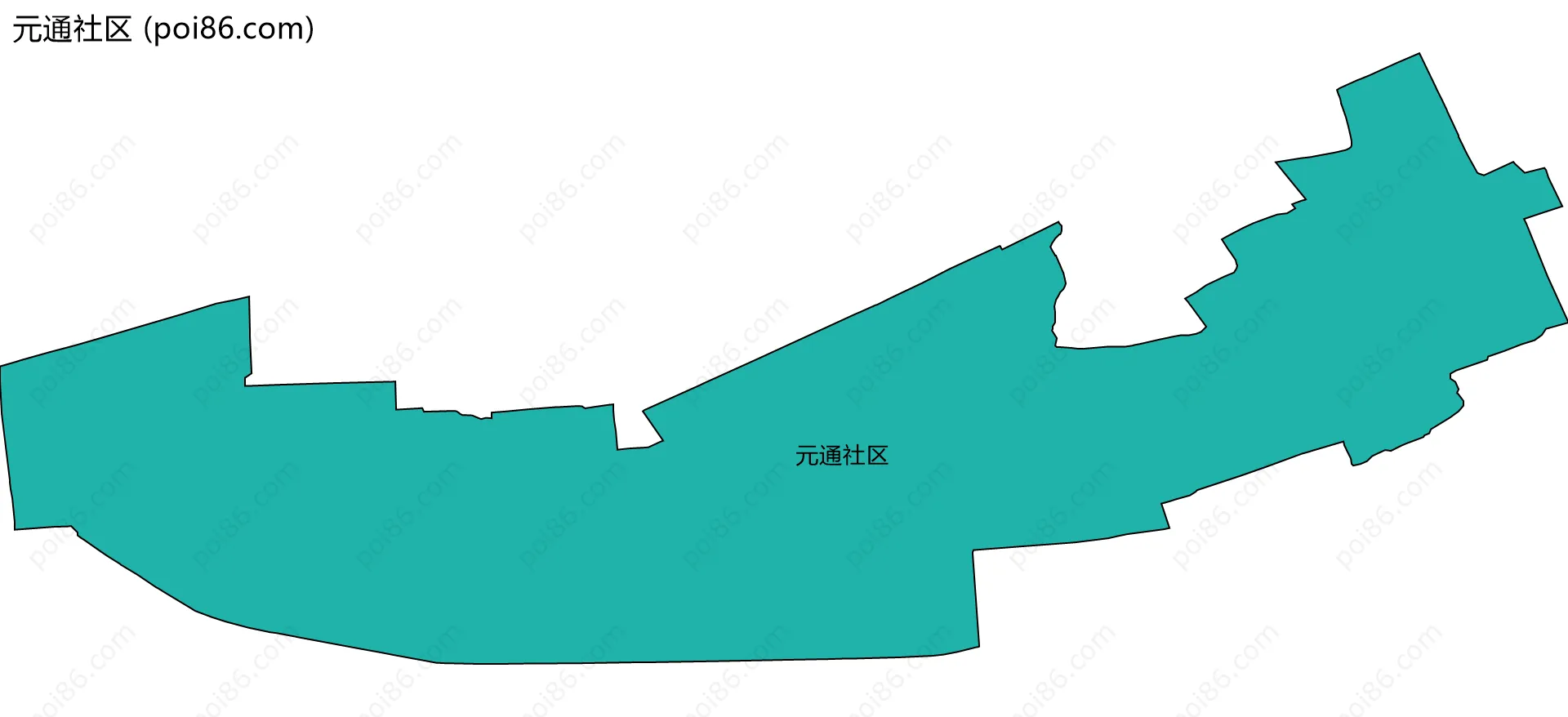 元通社区边界地图