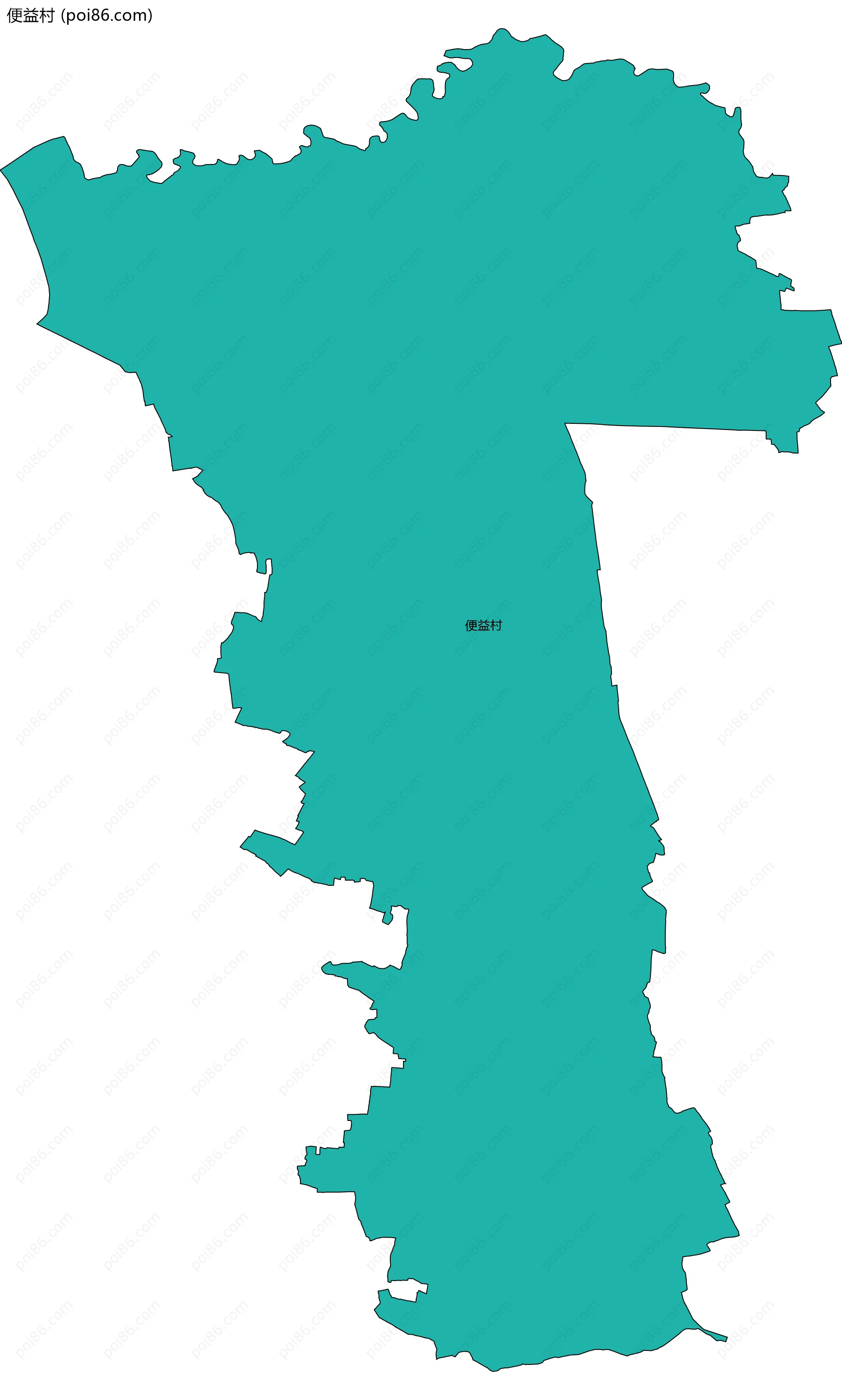 便益村边界地图