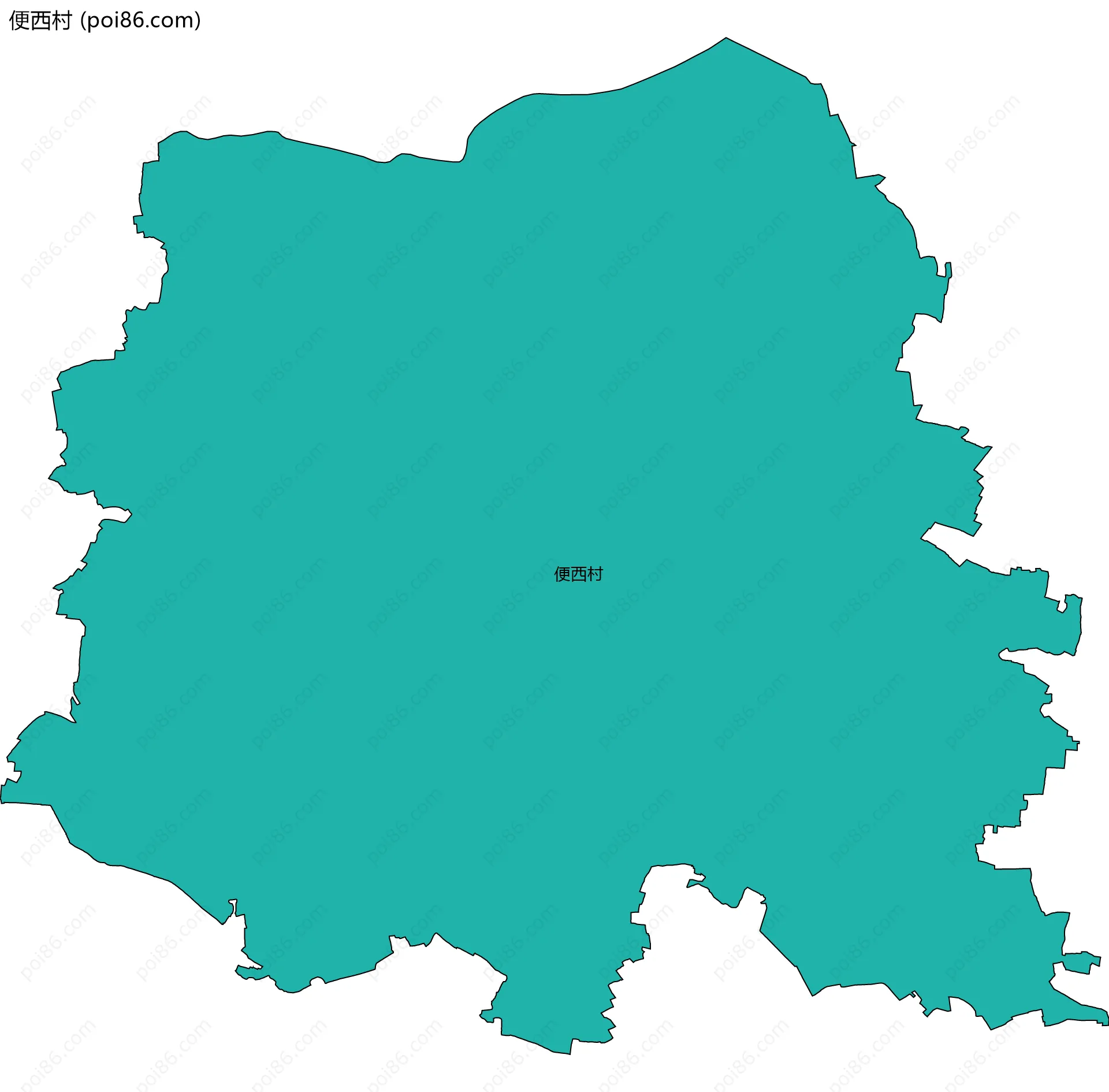 便西村边界地图