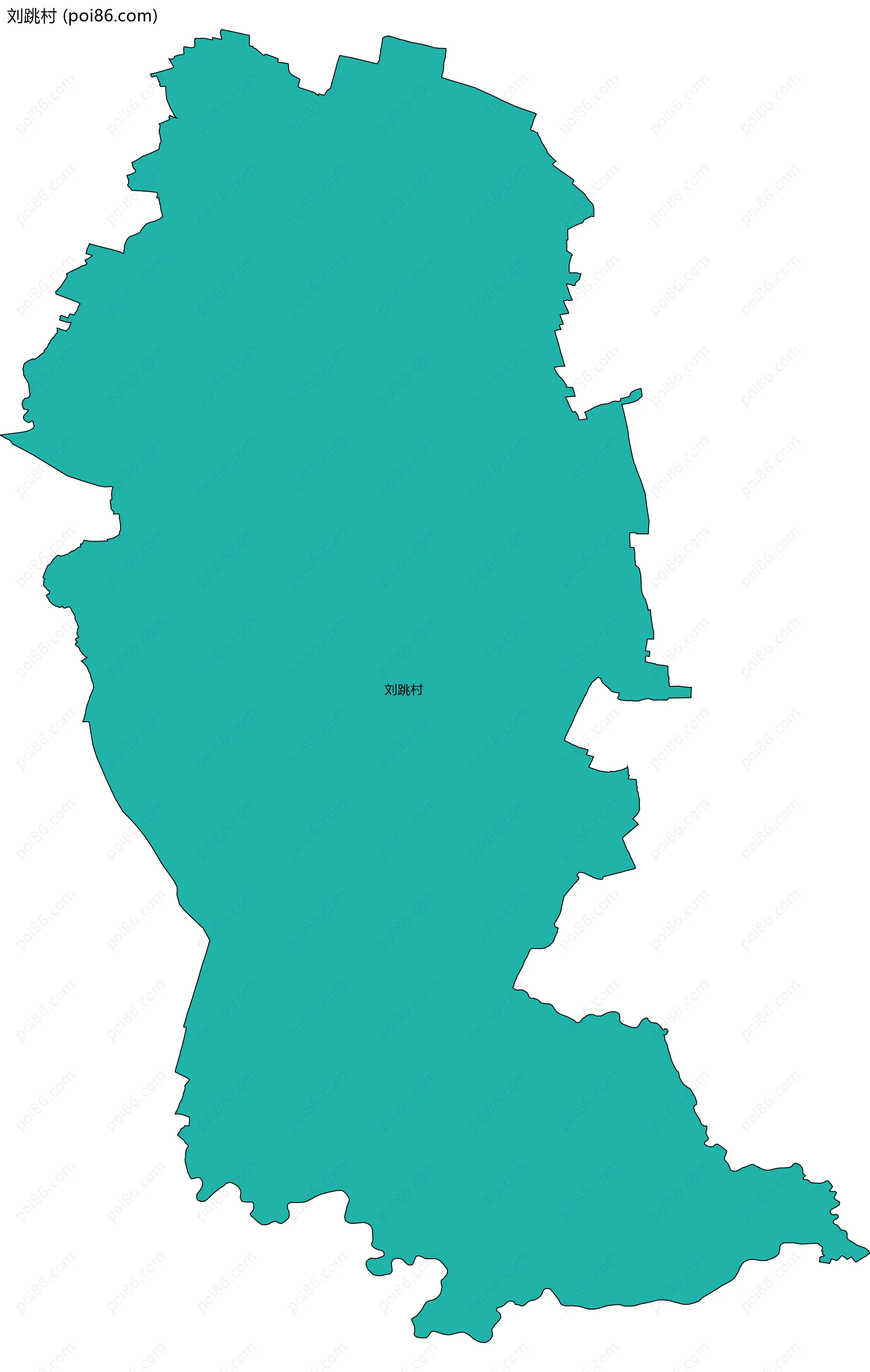 刘跳村边界地图