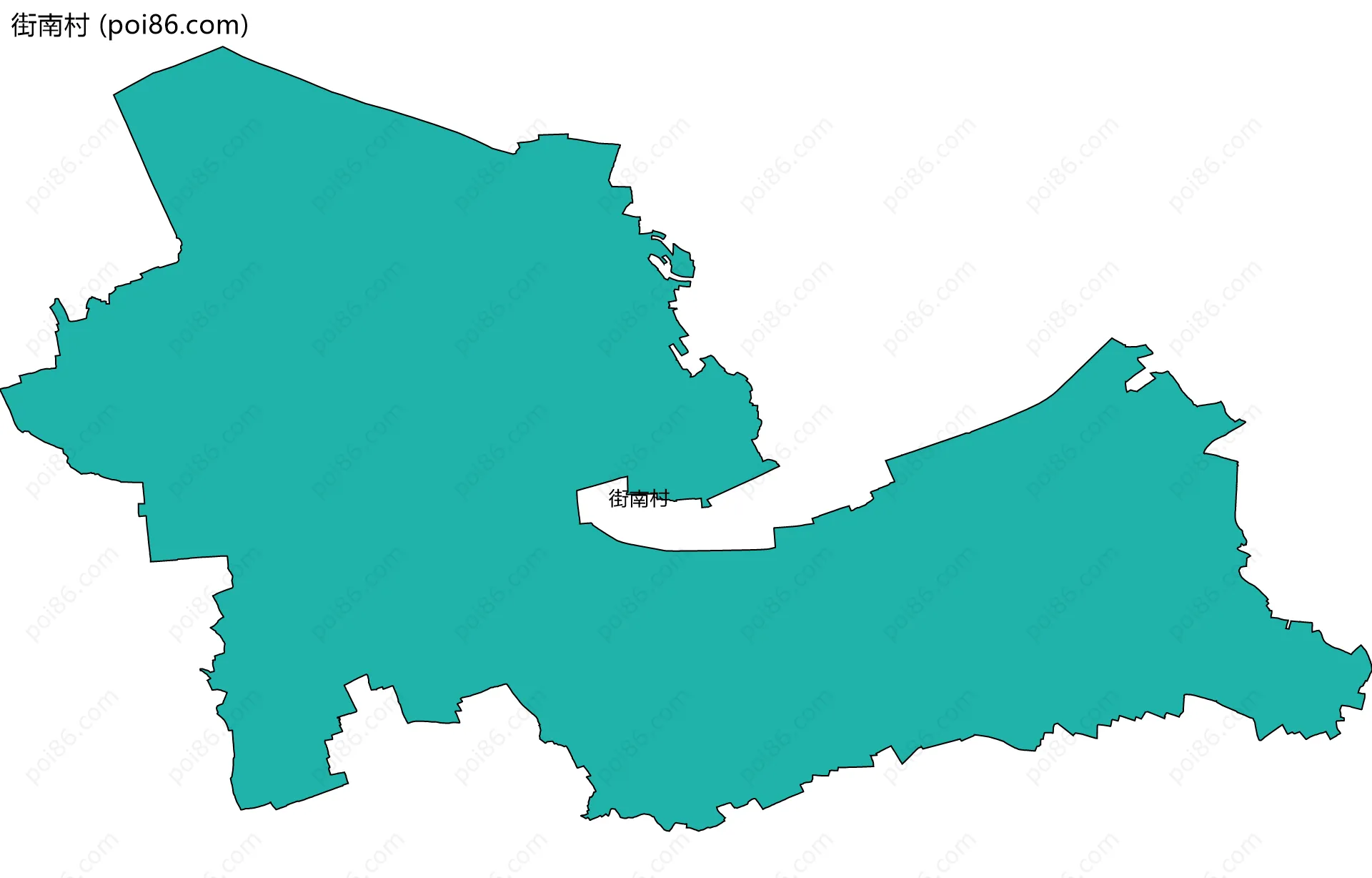街南村边界地图