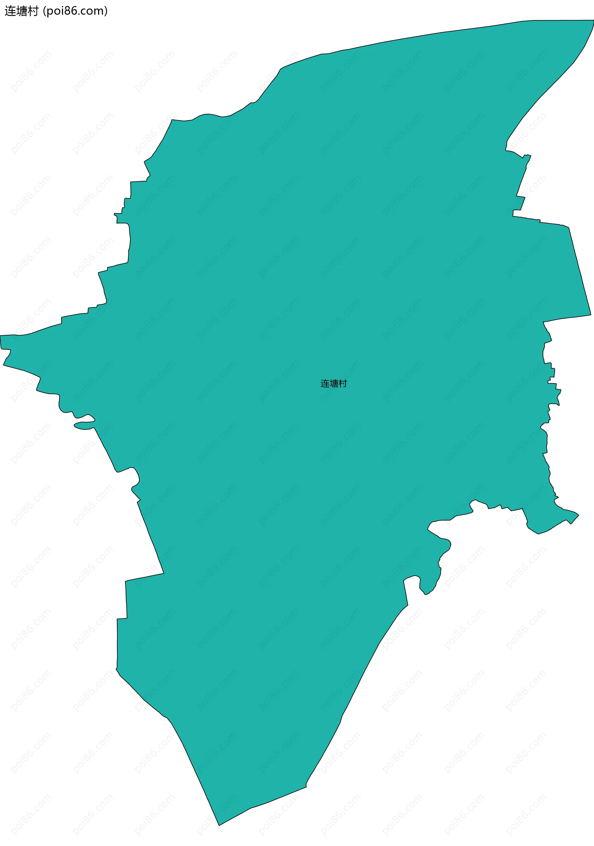 连塘村边界地图