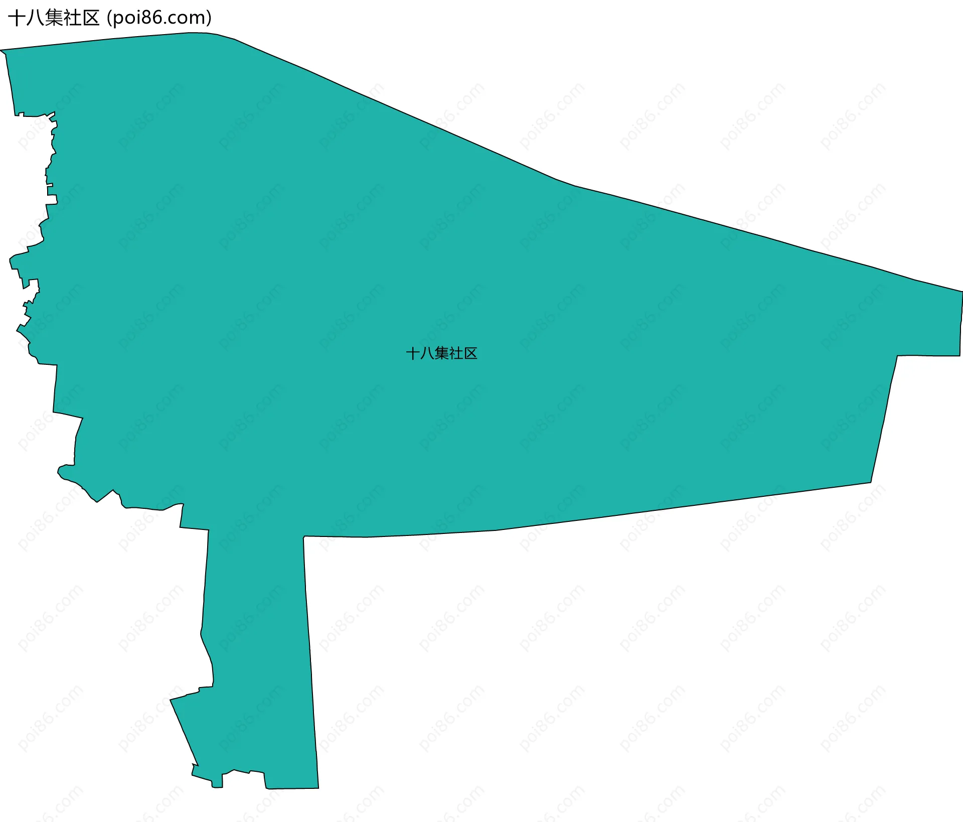 十八集社区边界地图