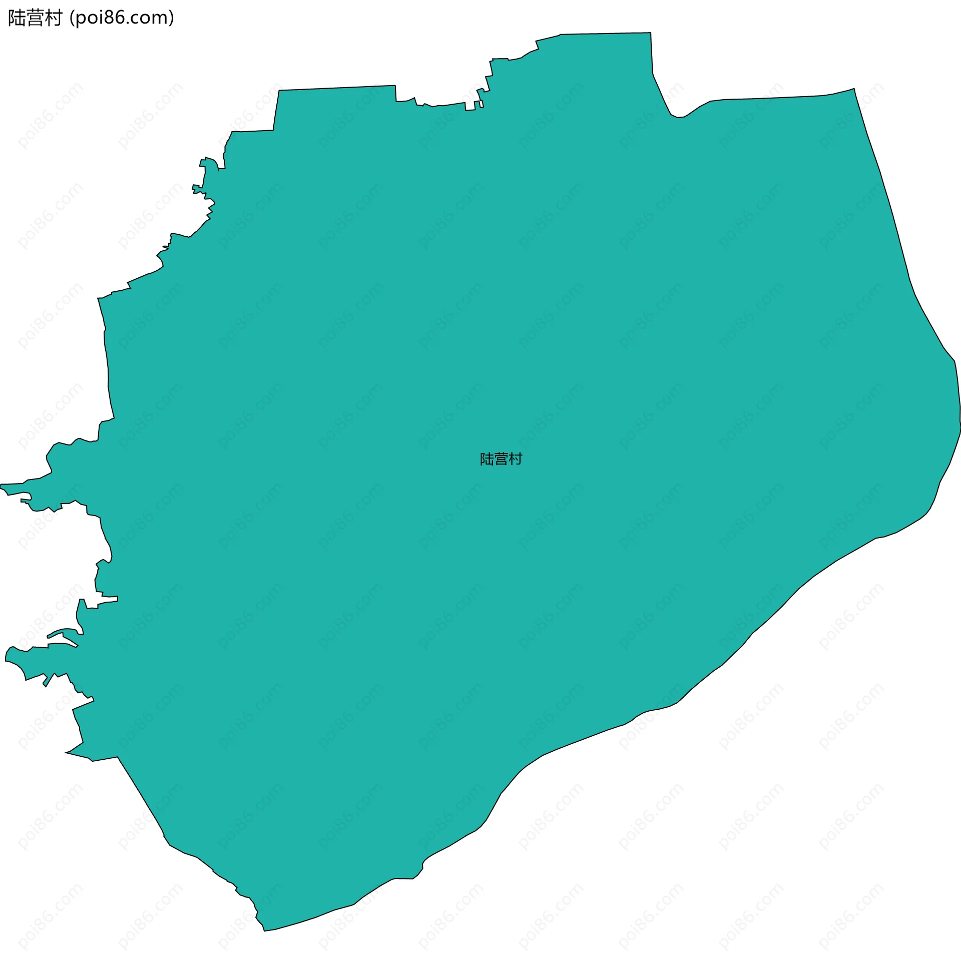 陆营村边界地图