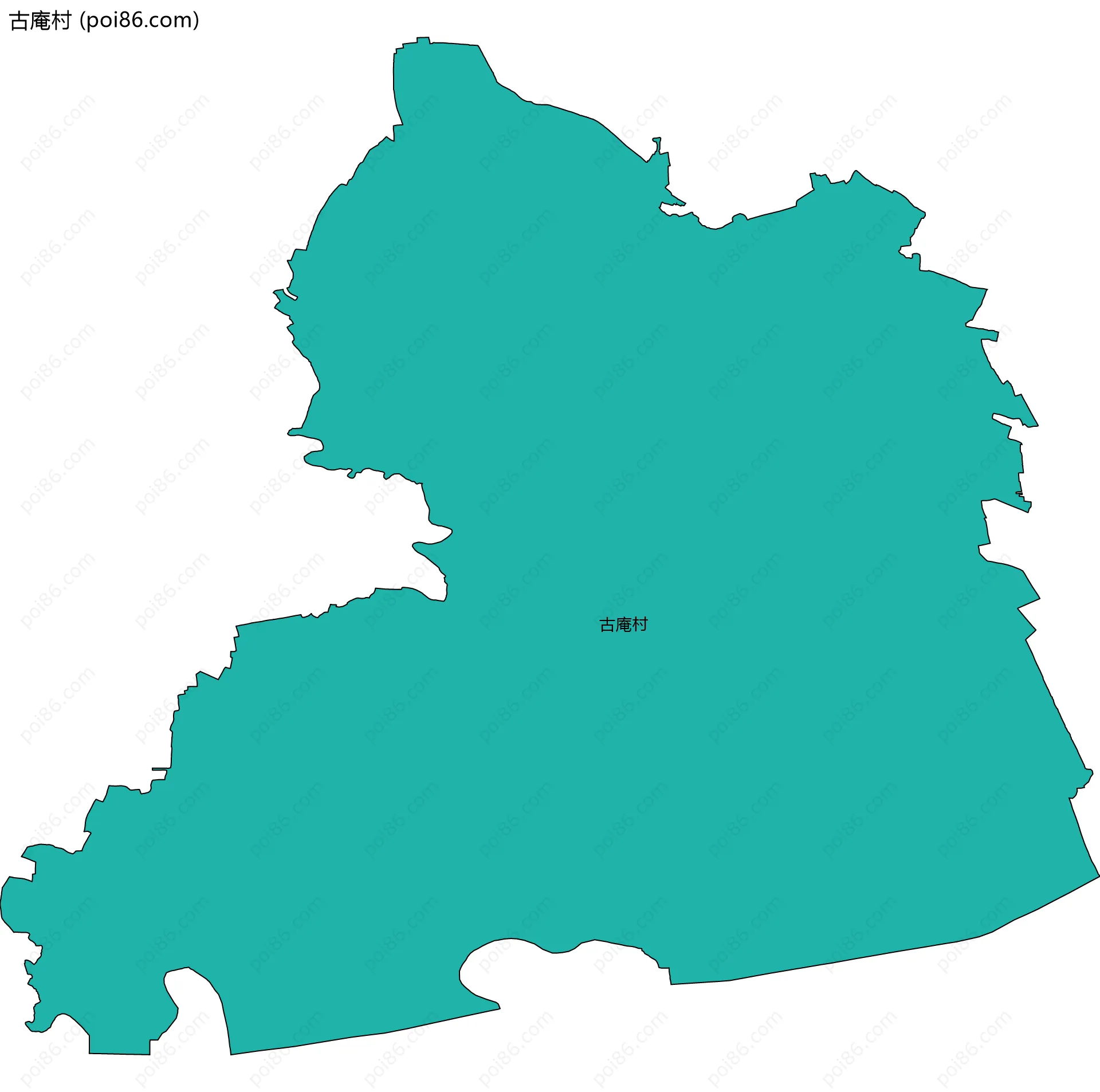 古庵村边界地图