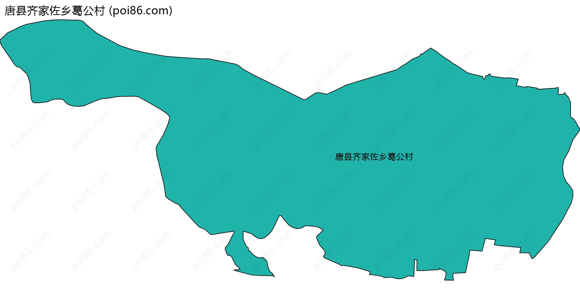 唐县齐家佐乡葛公村边界地图