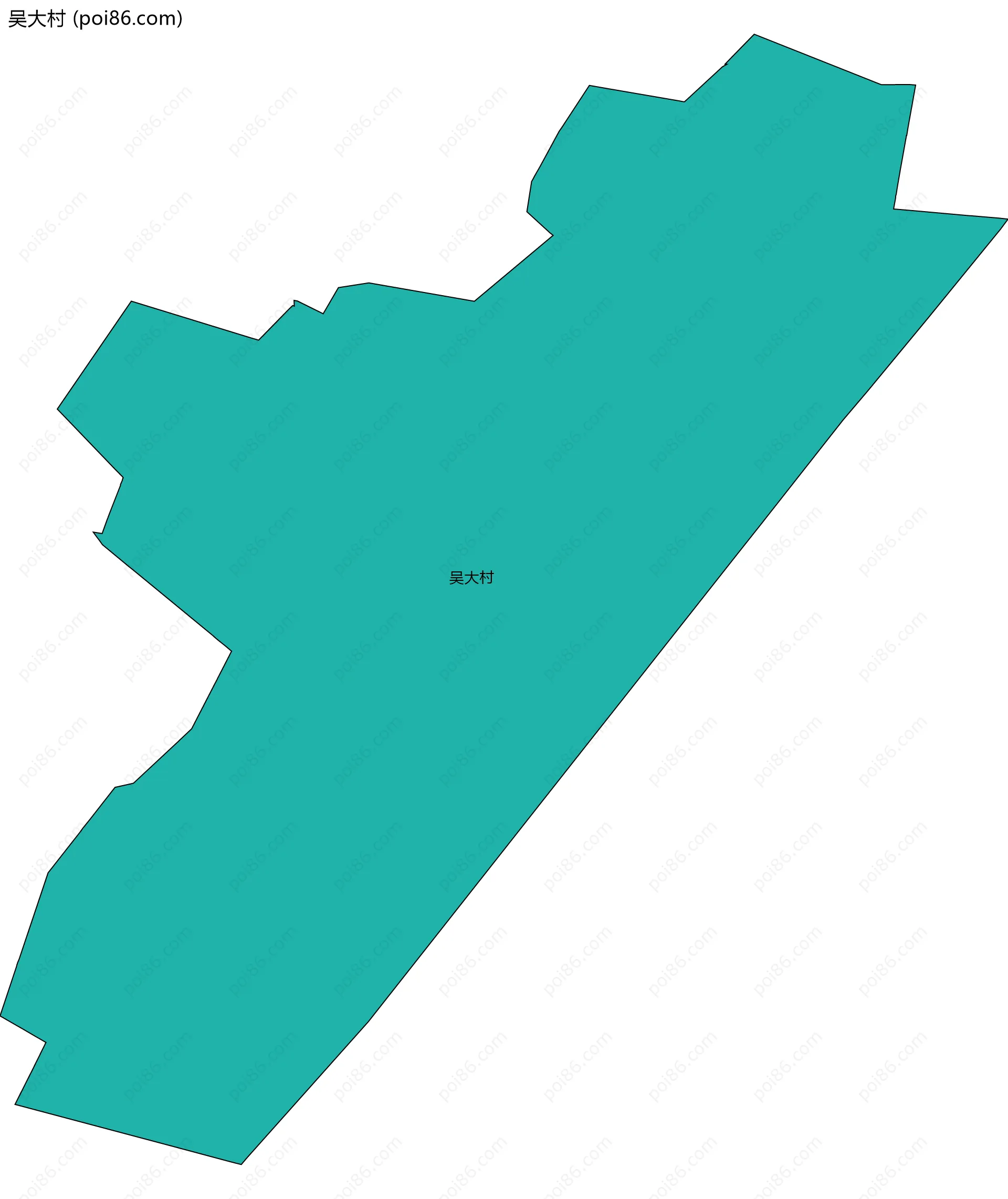 吴大村边界地图