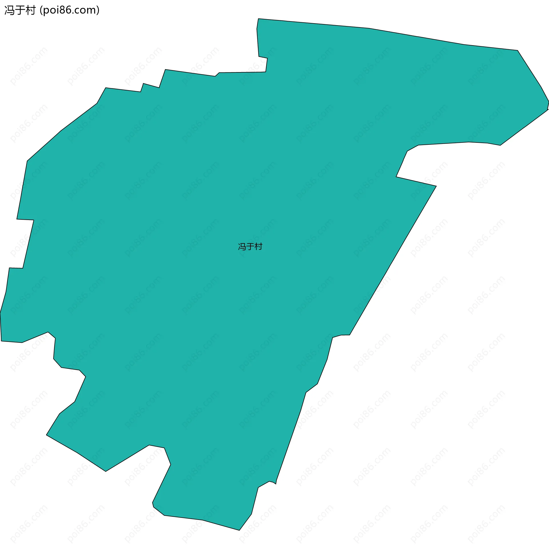 冯于村边界地图