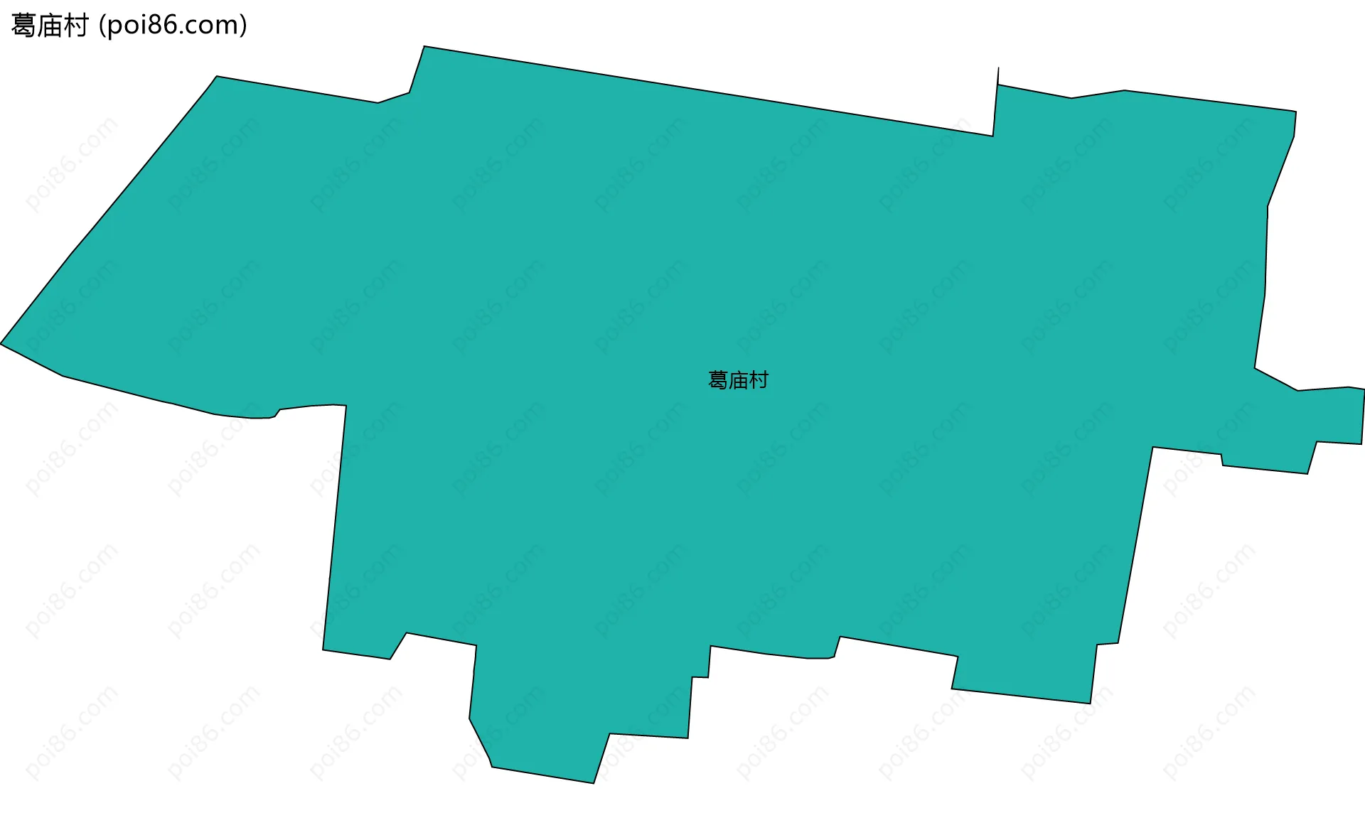 葛庙村边界地图