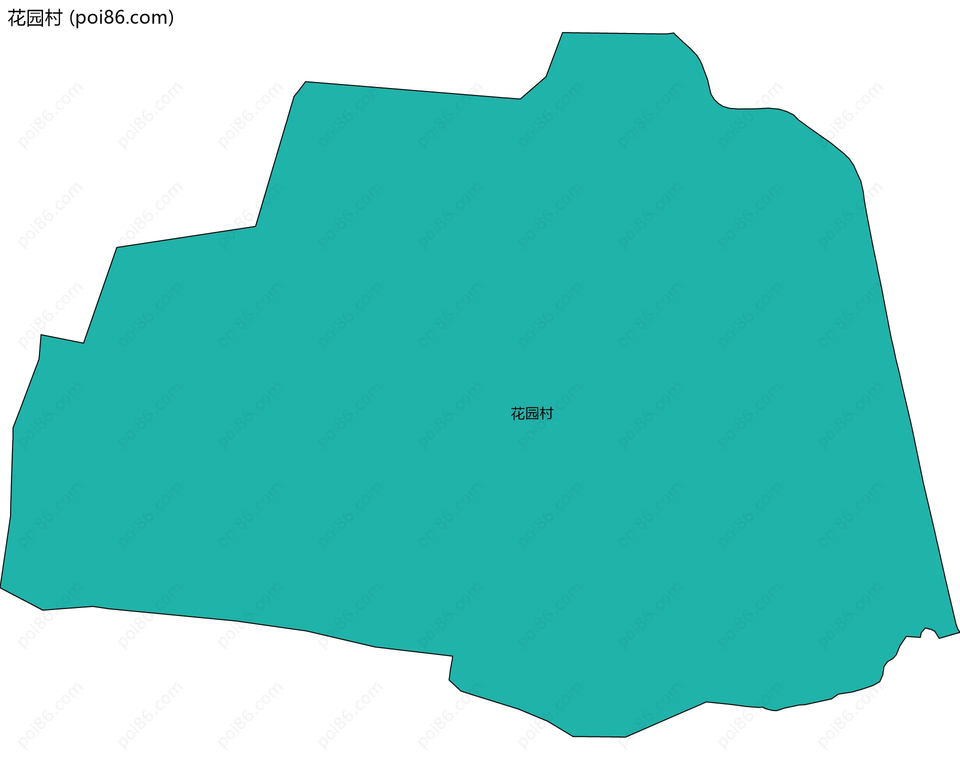 花园村边界地图
