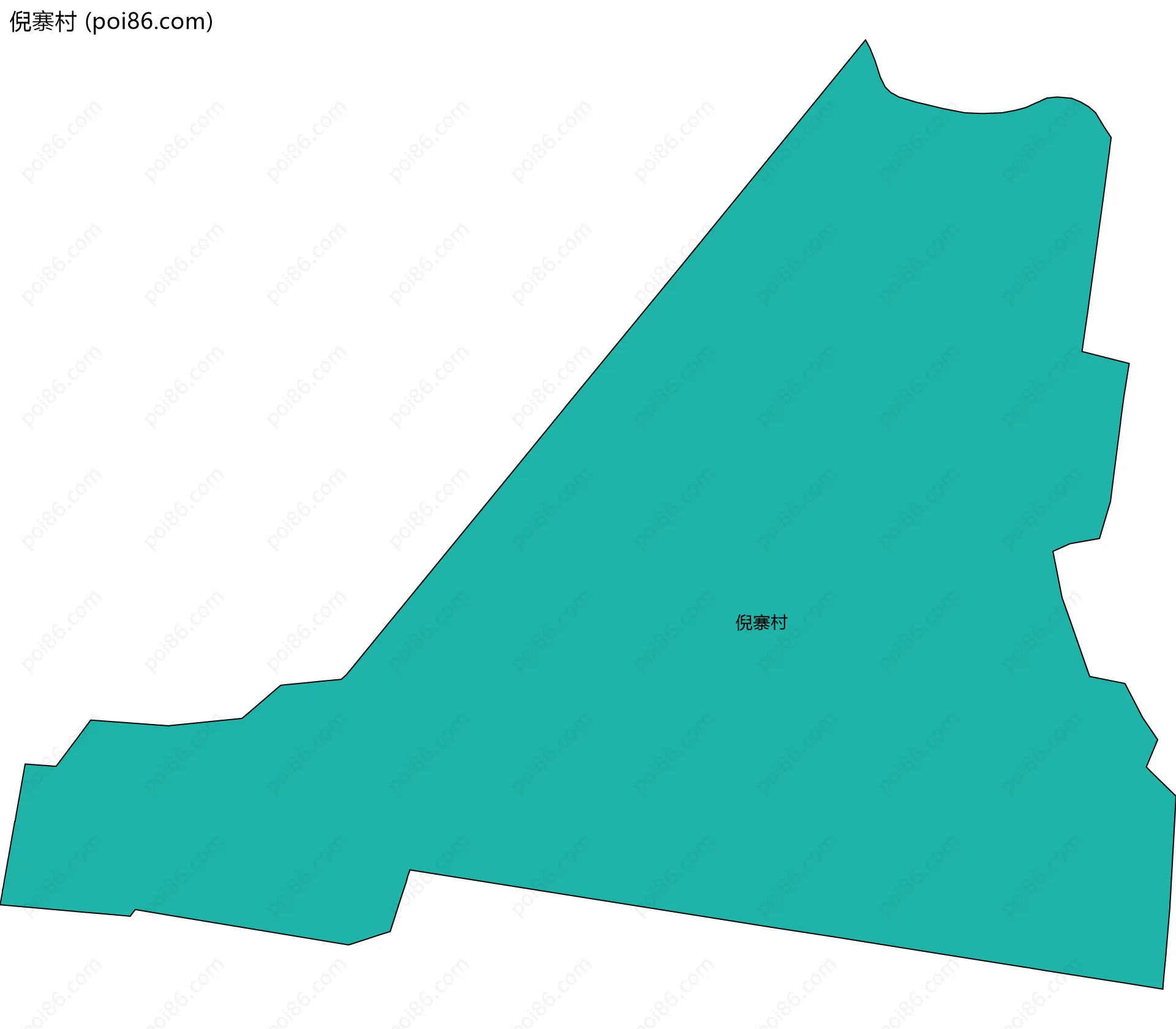 倪寨村边界地图