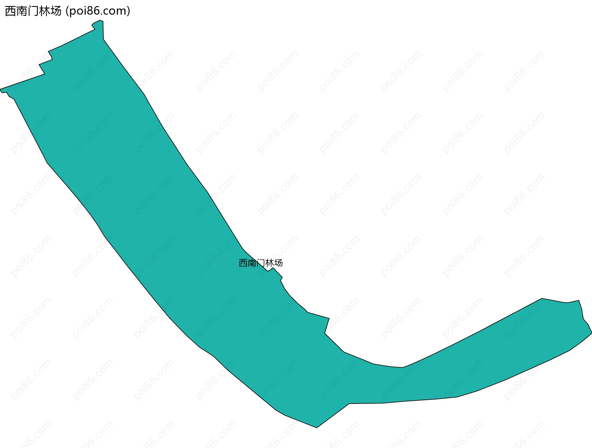西南门林场边界地图