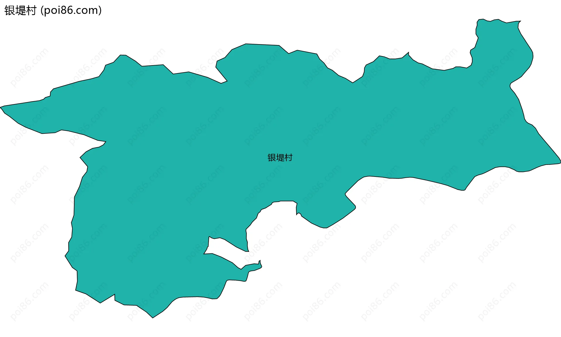 银堤村边界地图