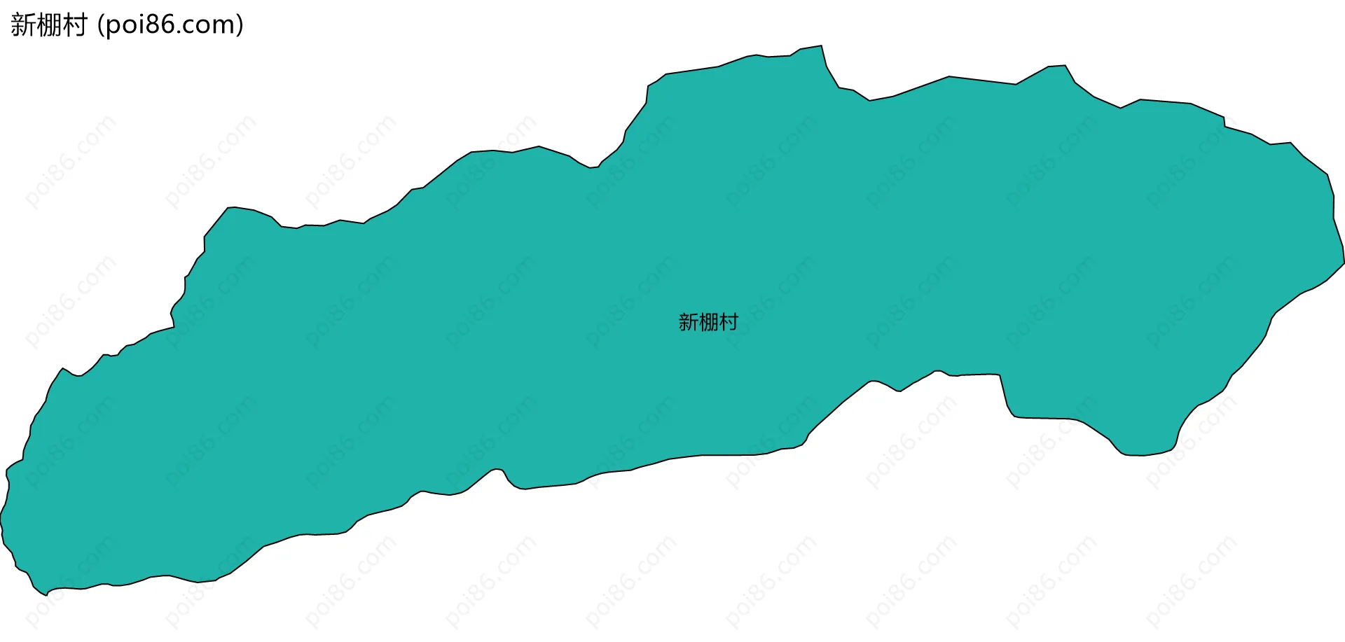 新棚村边界地图