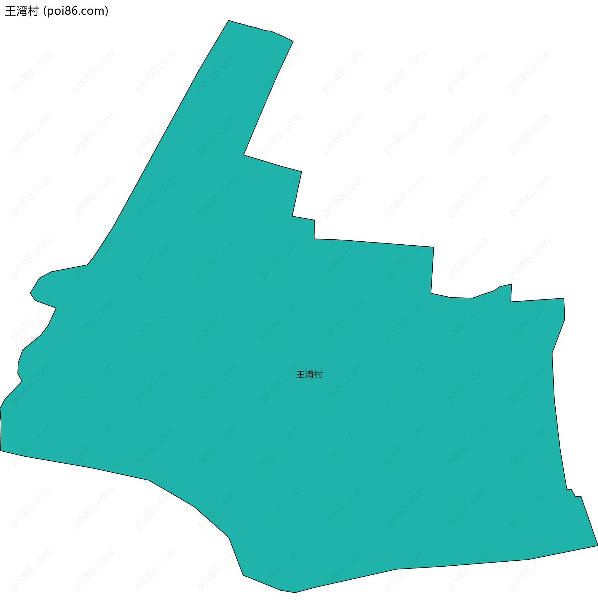 王湾村边界地图