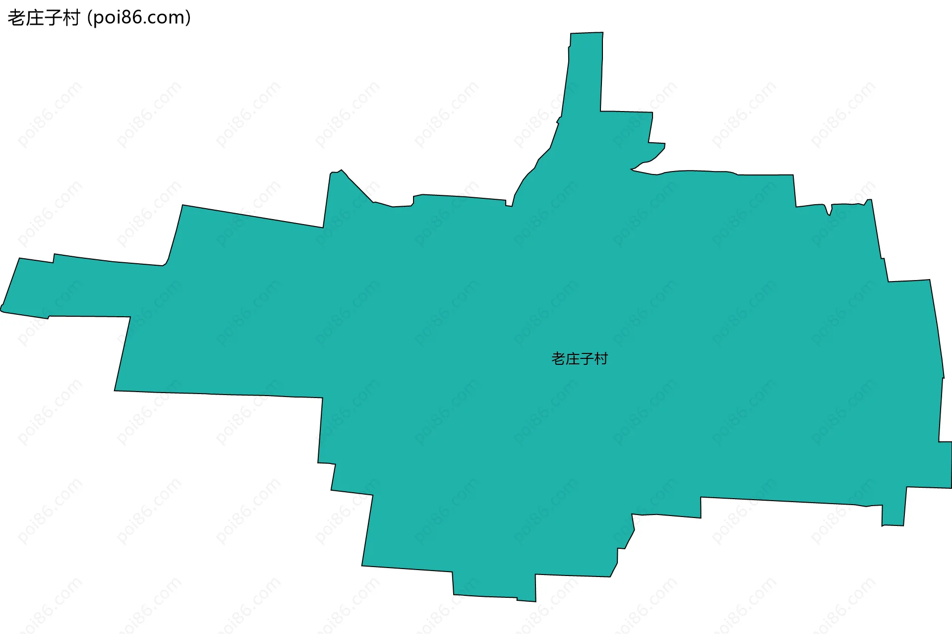 老庄子村边界地图