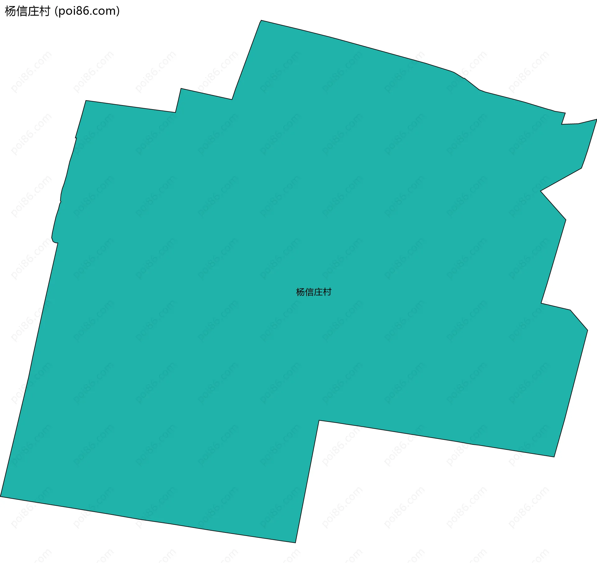 杨信庄村边界地图