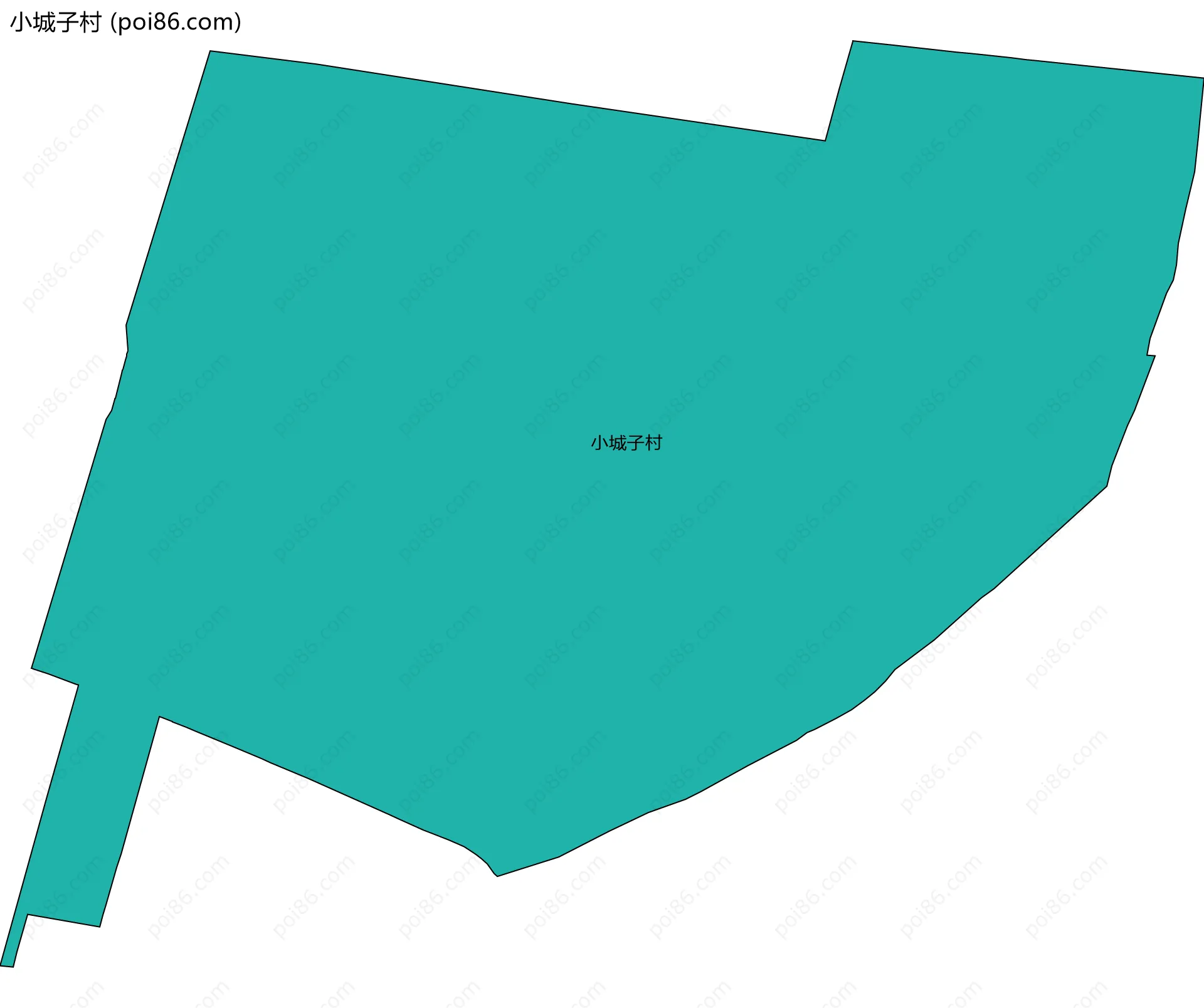 小城子村边界地图