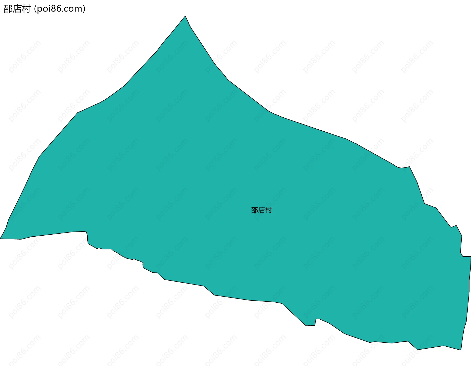 邵店村边界地图