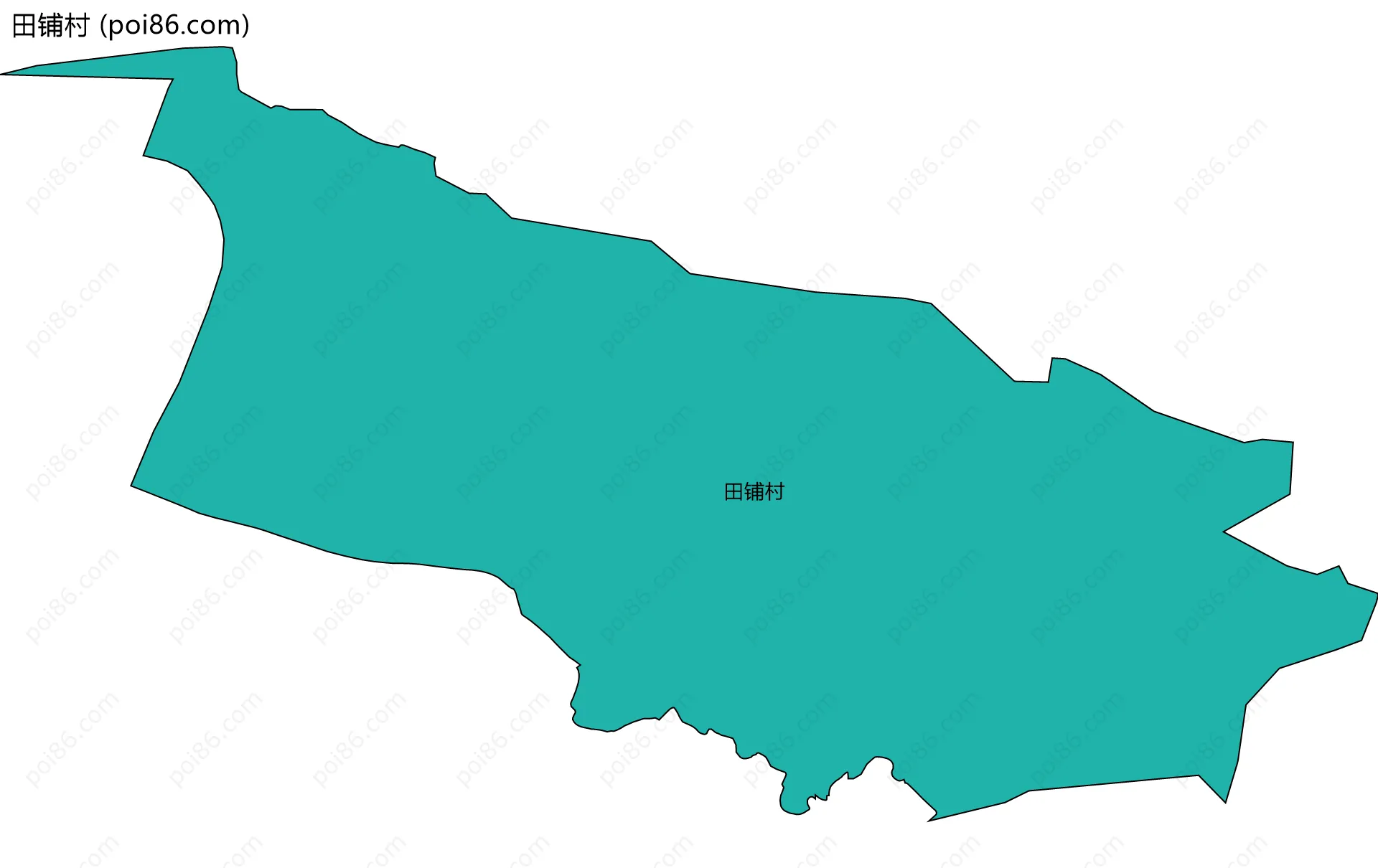 田铺村边界地图